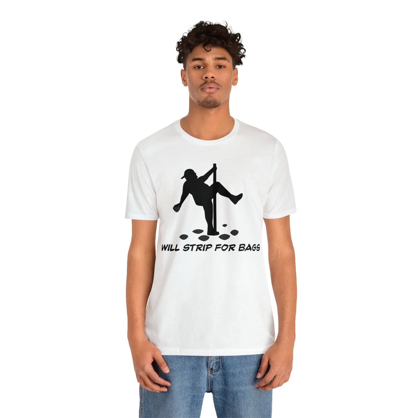 Will Strip for Bags Short Sleeve Tee