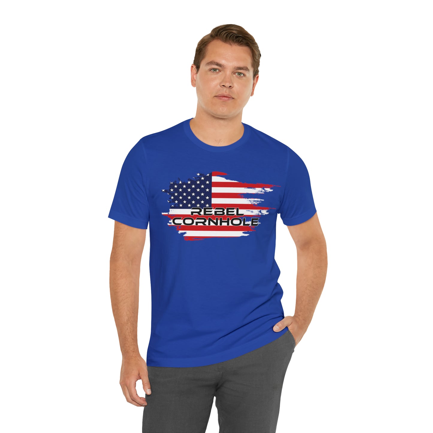Rebel Cornhole USA Short Sleeve Tee