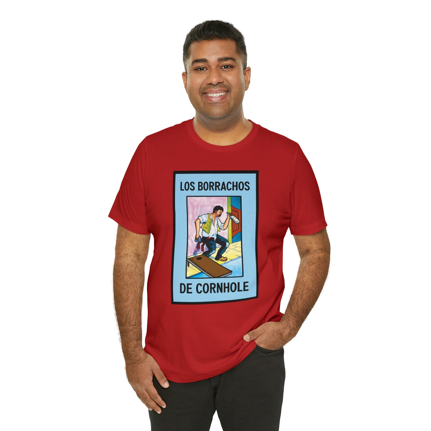 Los Borrachos De Cornhole Short Sleeve Tee