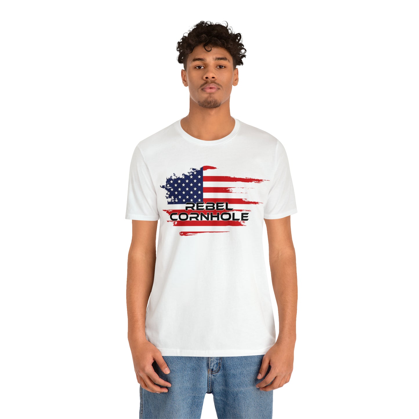 Rebel Cornhole USA Short Sleeve Tee