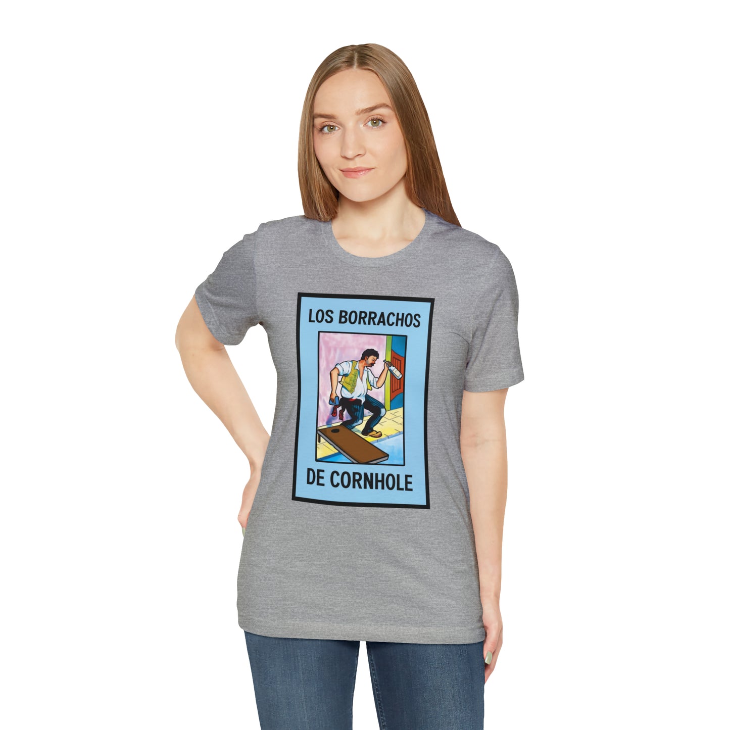 Los Borrachos De Cornhole Short Sleeve Tee