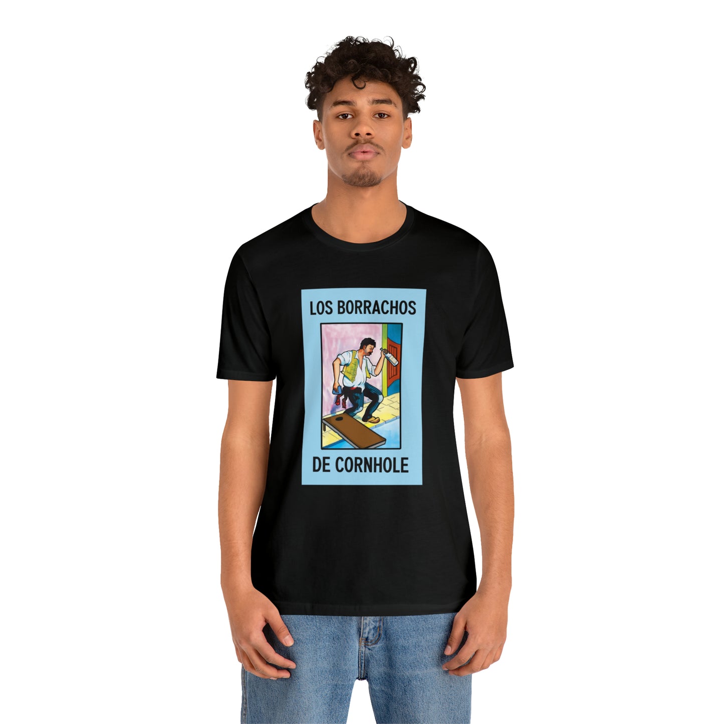 Los Borrachos De Cornhole Short Sleeve Tee