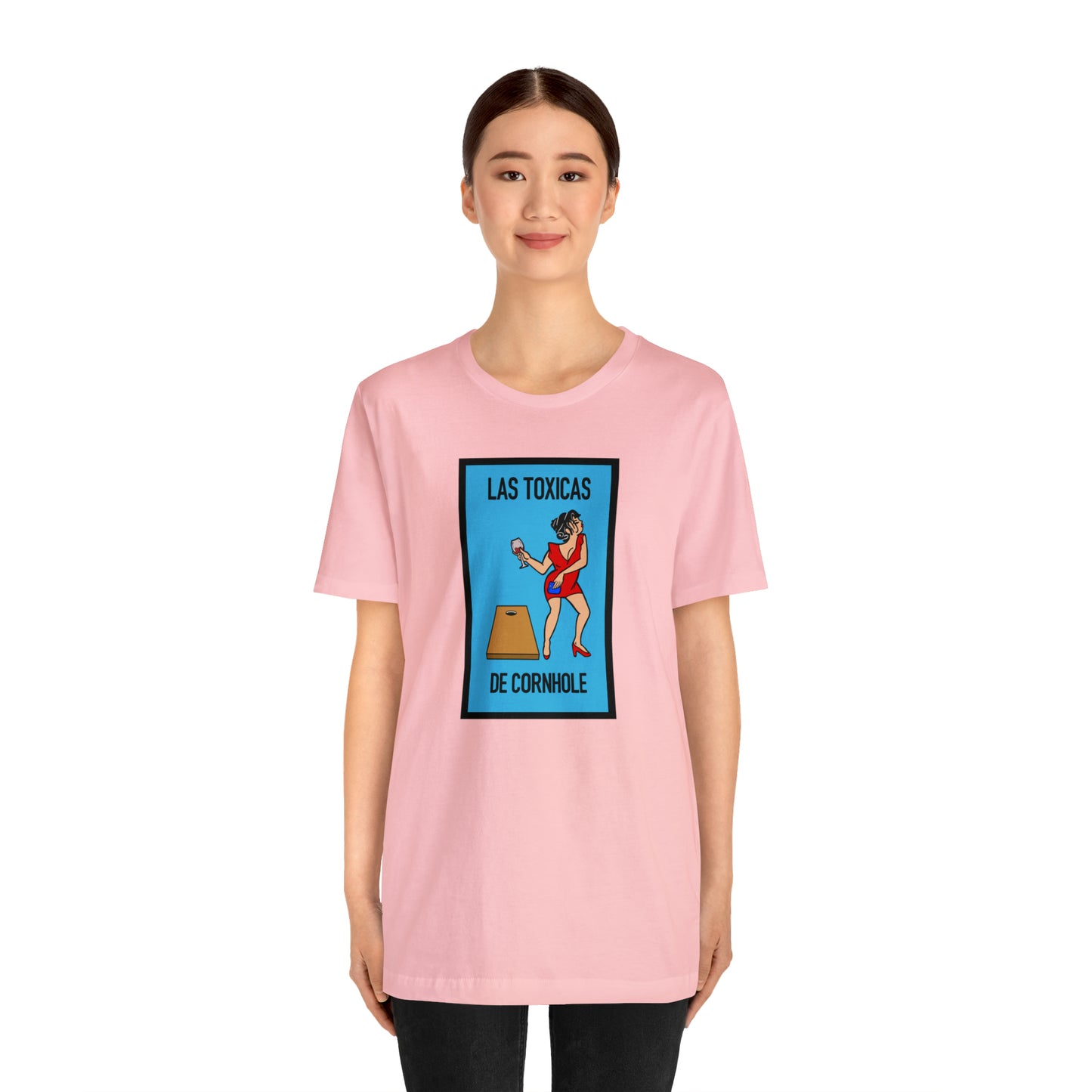 Las Toxicas De Cornhole Short Sleeve Tee