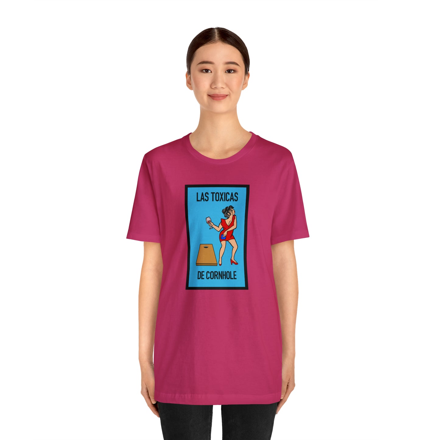 Las Toxicas De Cornhole Short Sleeve Tee
