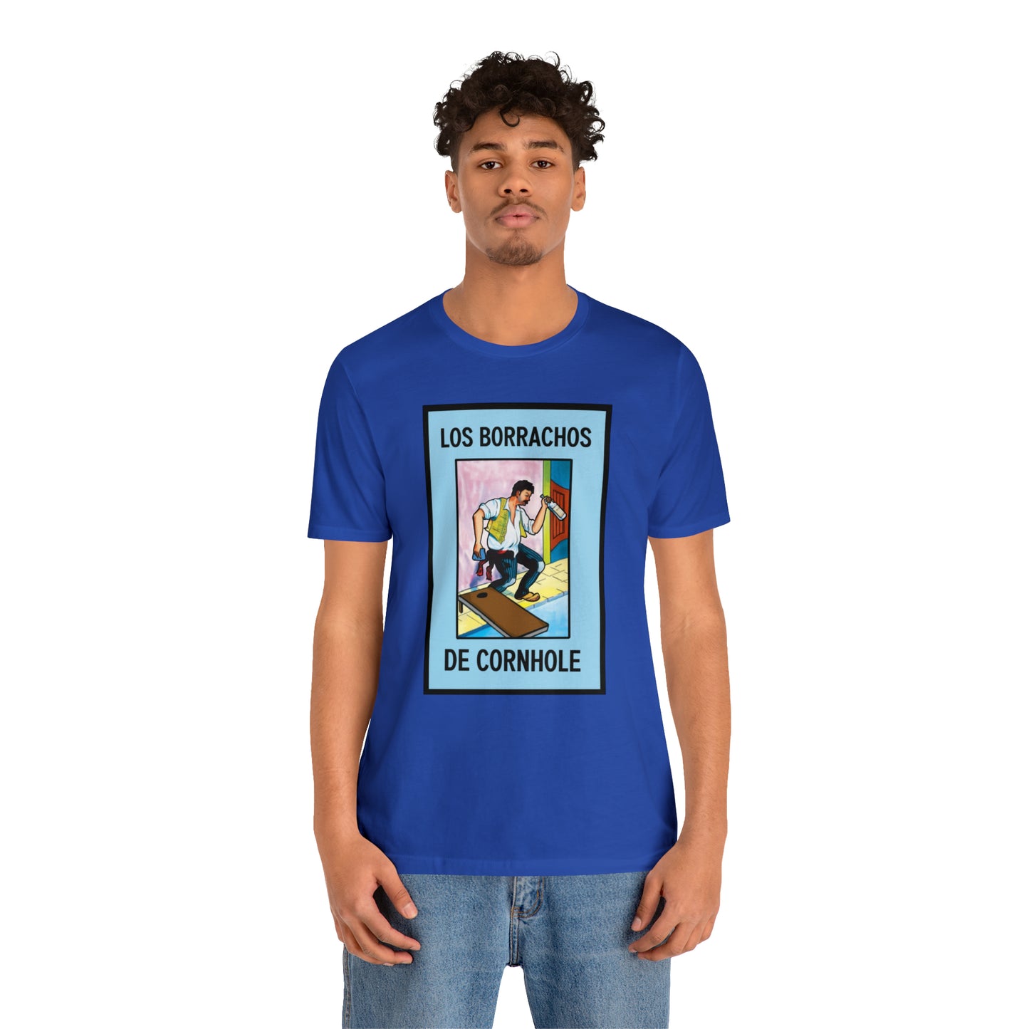 Los Borrachos De Cornhole Short Sleeve Tee