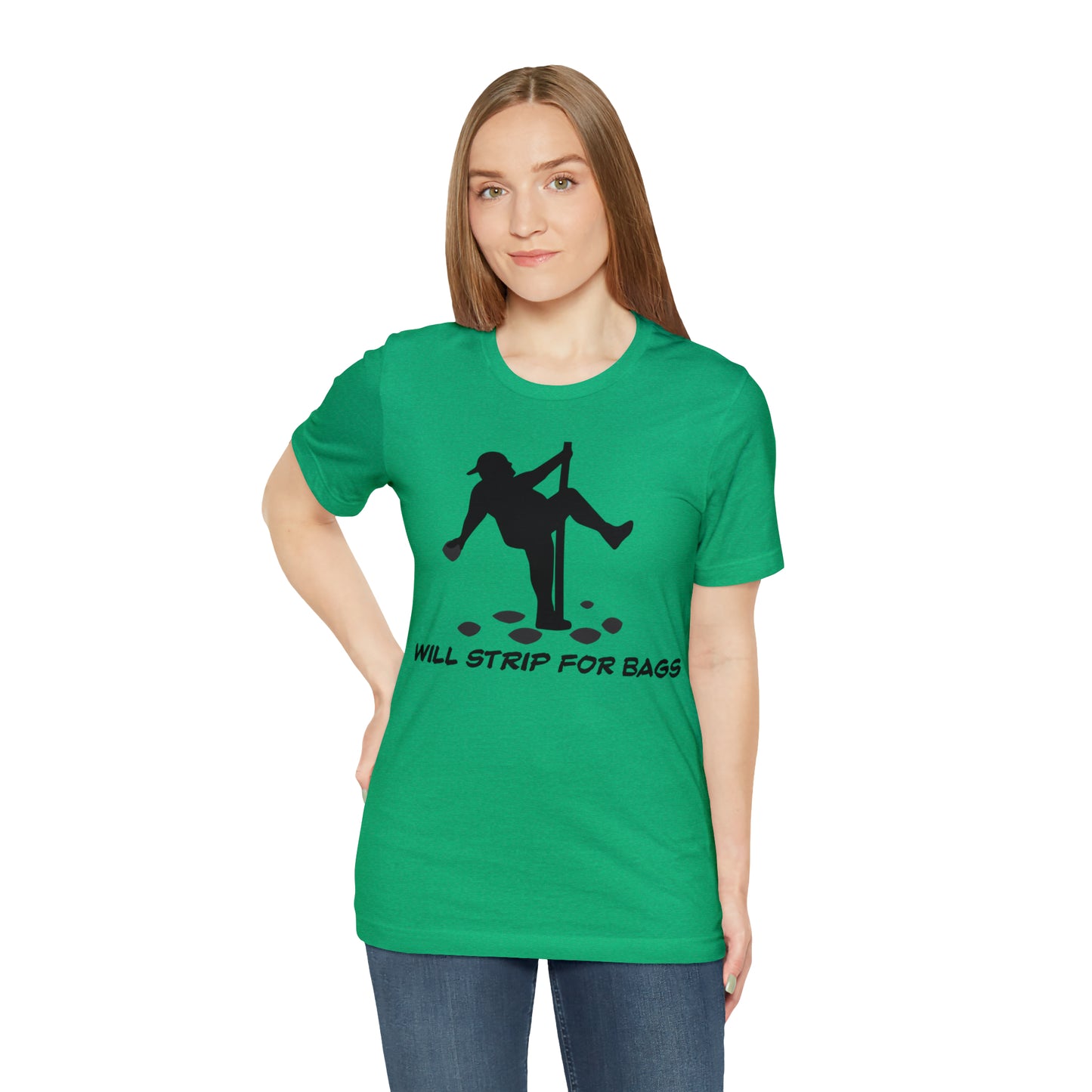 Will Strip for Bags Short Sleeve Tee
