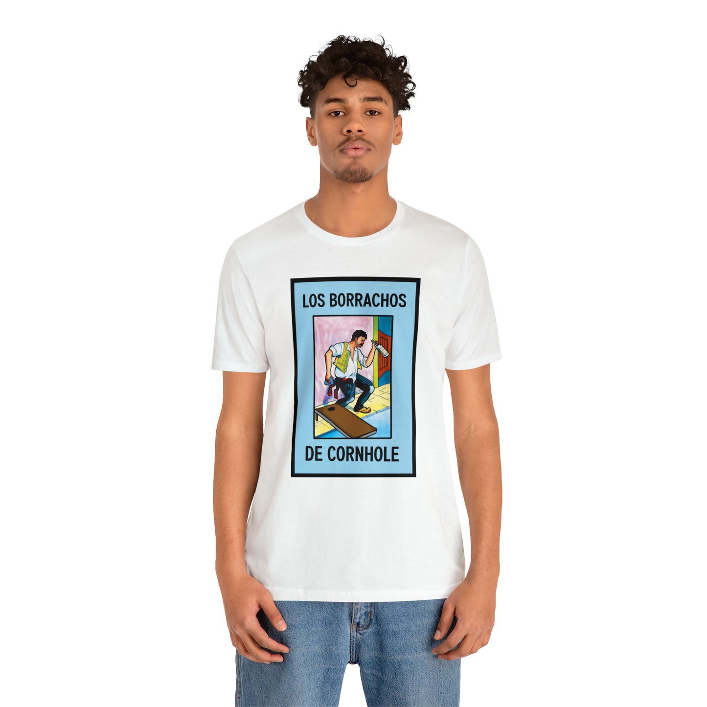 Los Borrachos De Cornhole Short Sleeve Tee