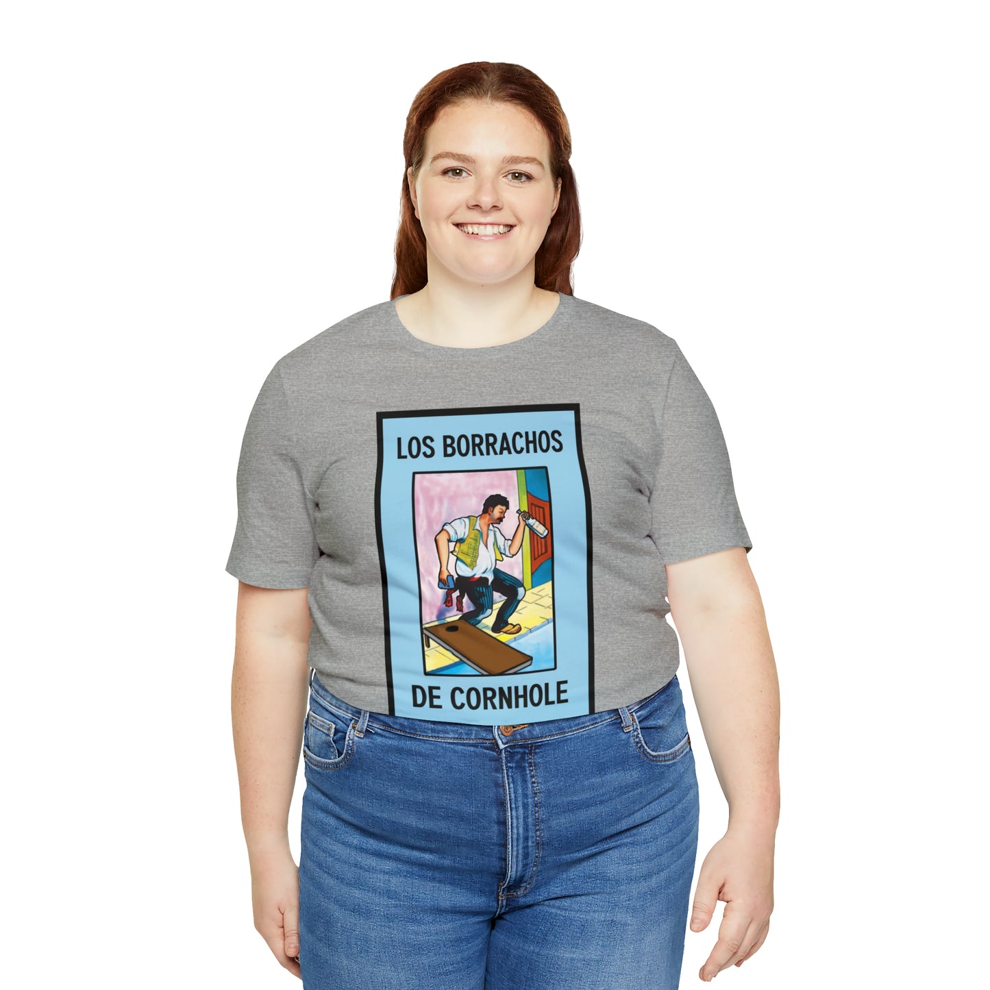Los Borrachos De Cornhole Short Sleeve Tee