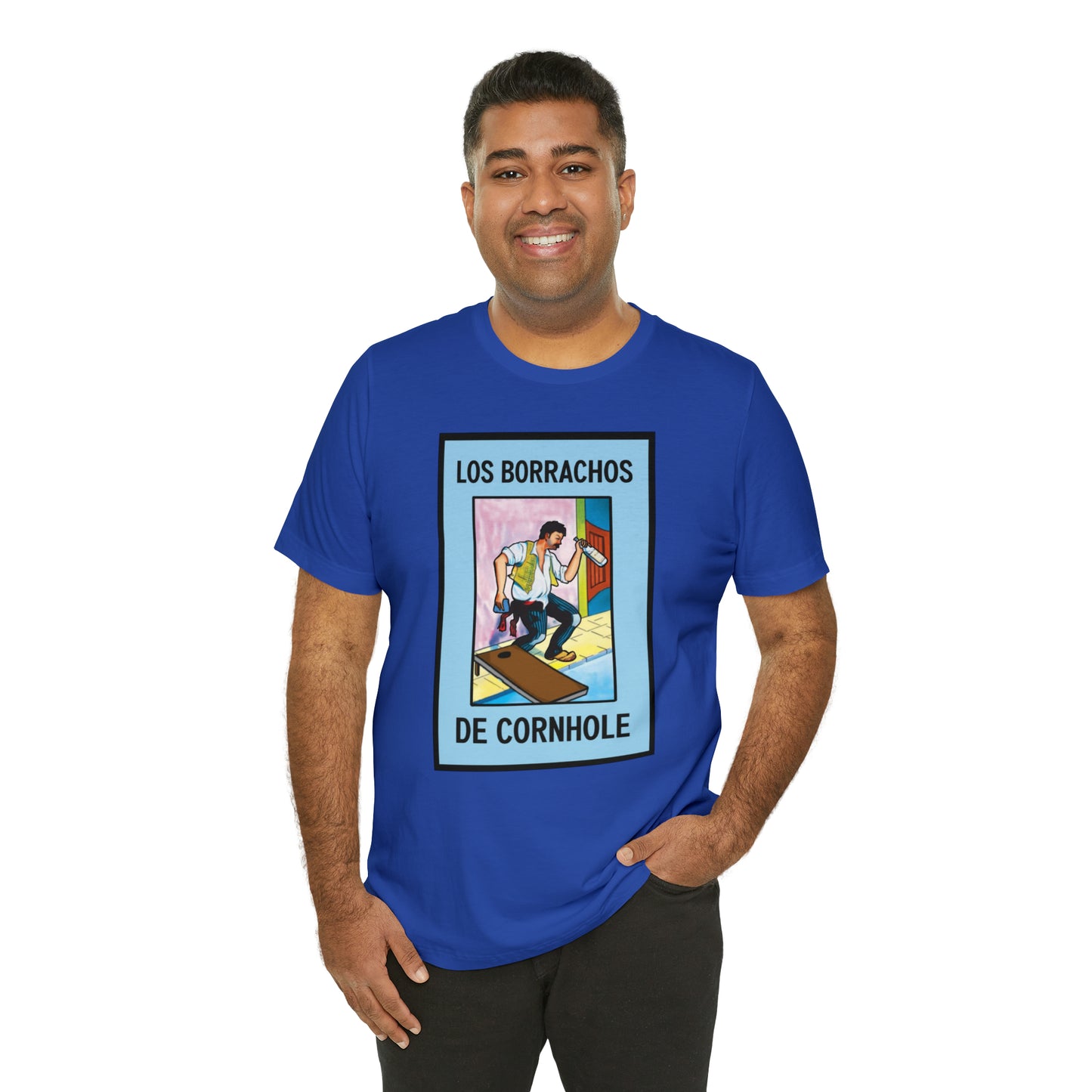 Los Borrachos De Cornhole Short Sleeve Tee