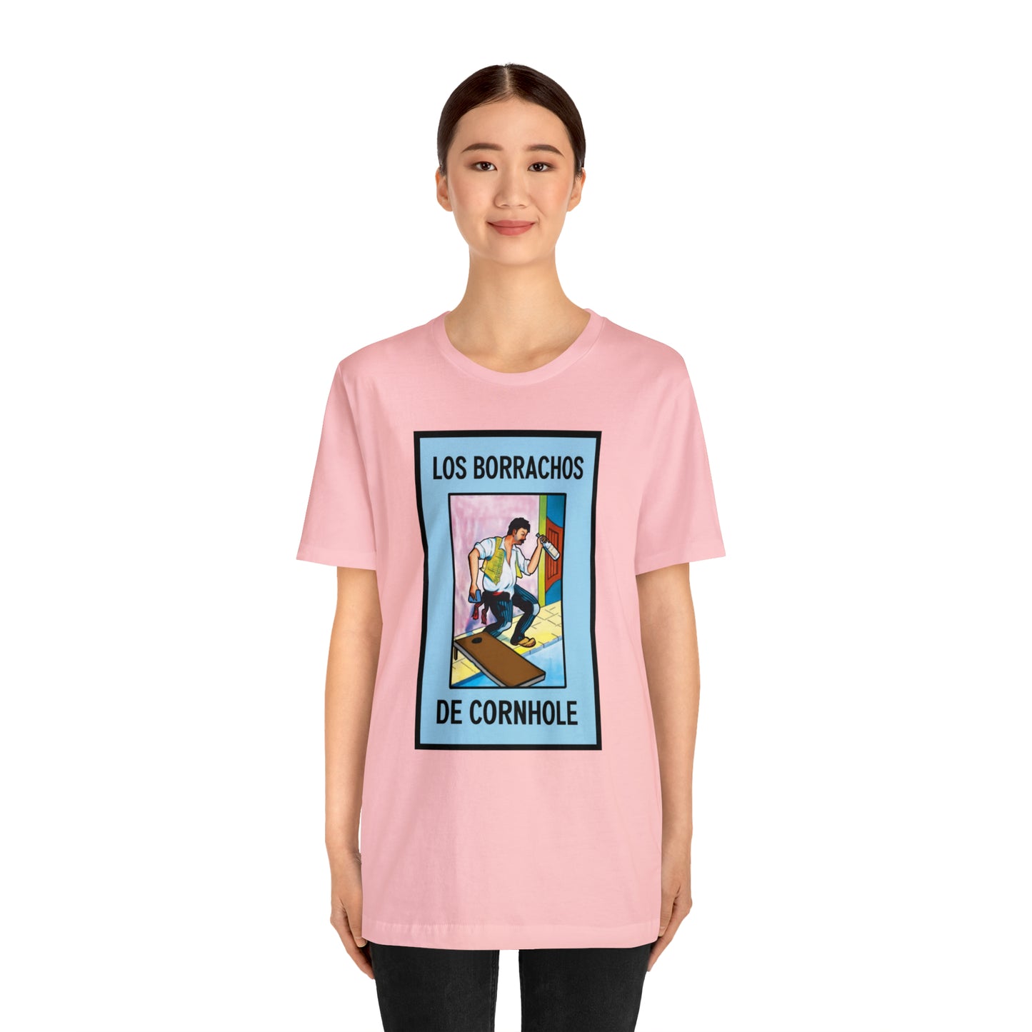 Los Borrachos De Cornhole Short Sleeve Tee