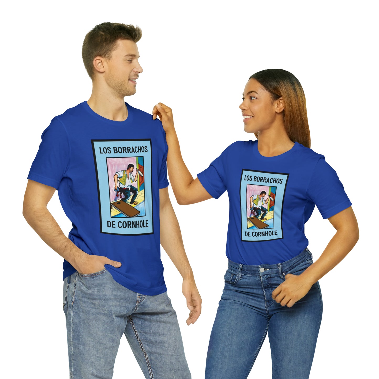 Los Borrachos De Cornhole Short Sleeve Tee