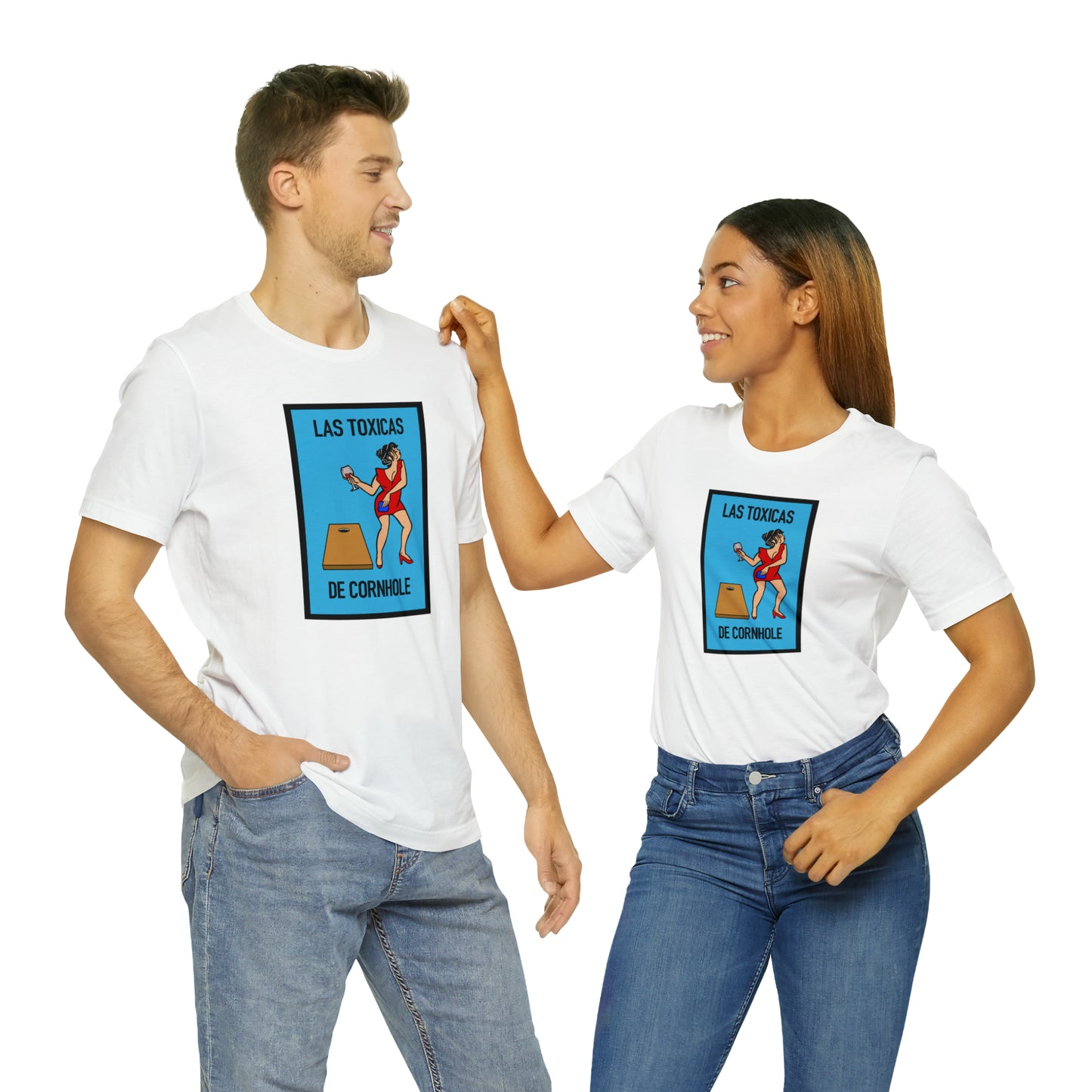 Las Toxicas De Cornhole Short Sleeve Tee