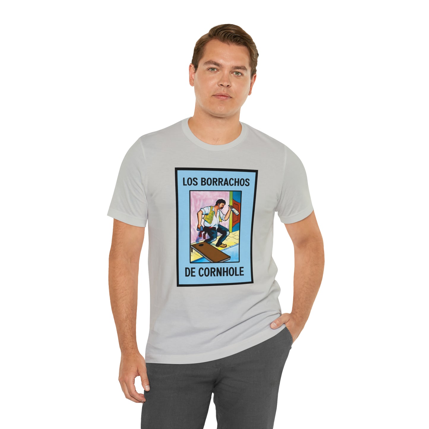 Los Borrachos De Cornhole Short Sleeve Tee