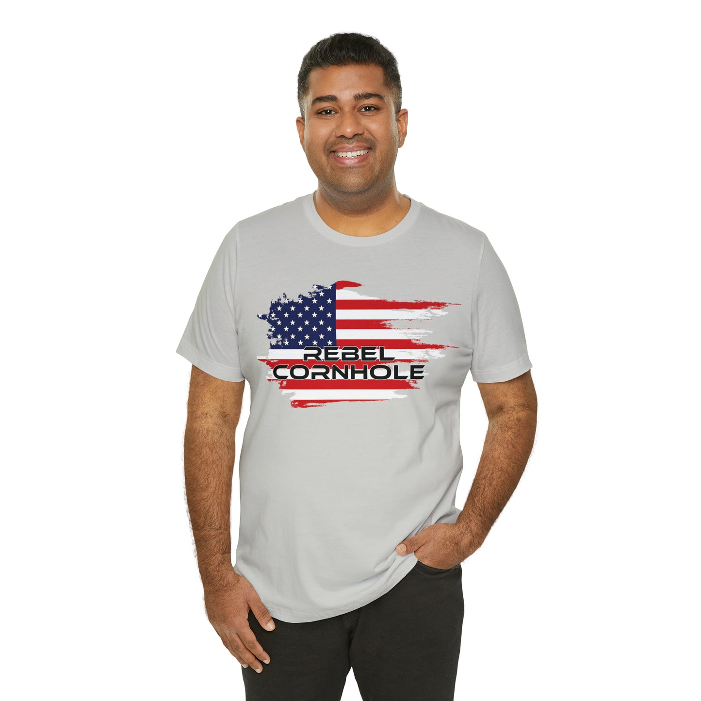 Rebel Cornhole USA Short Sleeve Tee