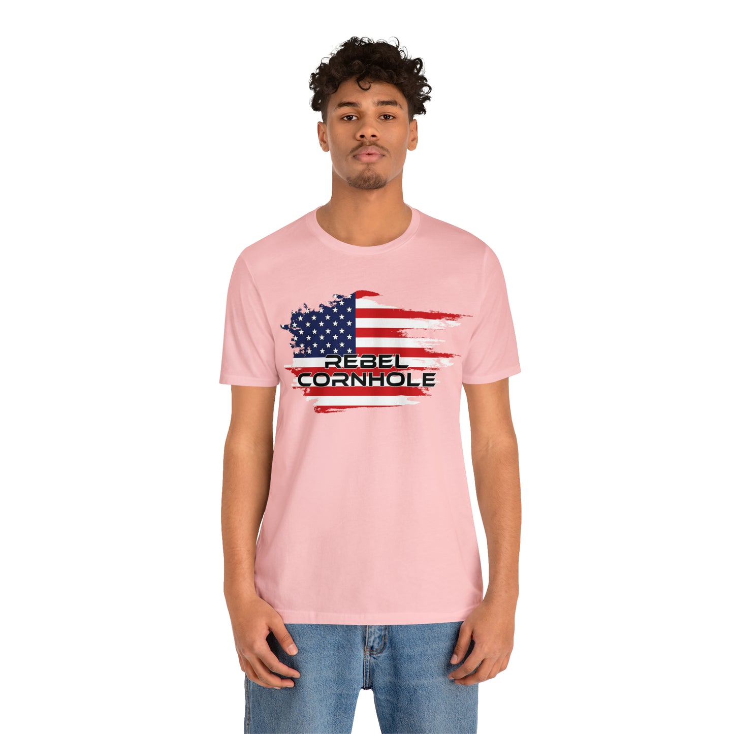 Rebel Cornhole USA Short Sleeve Tee