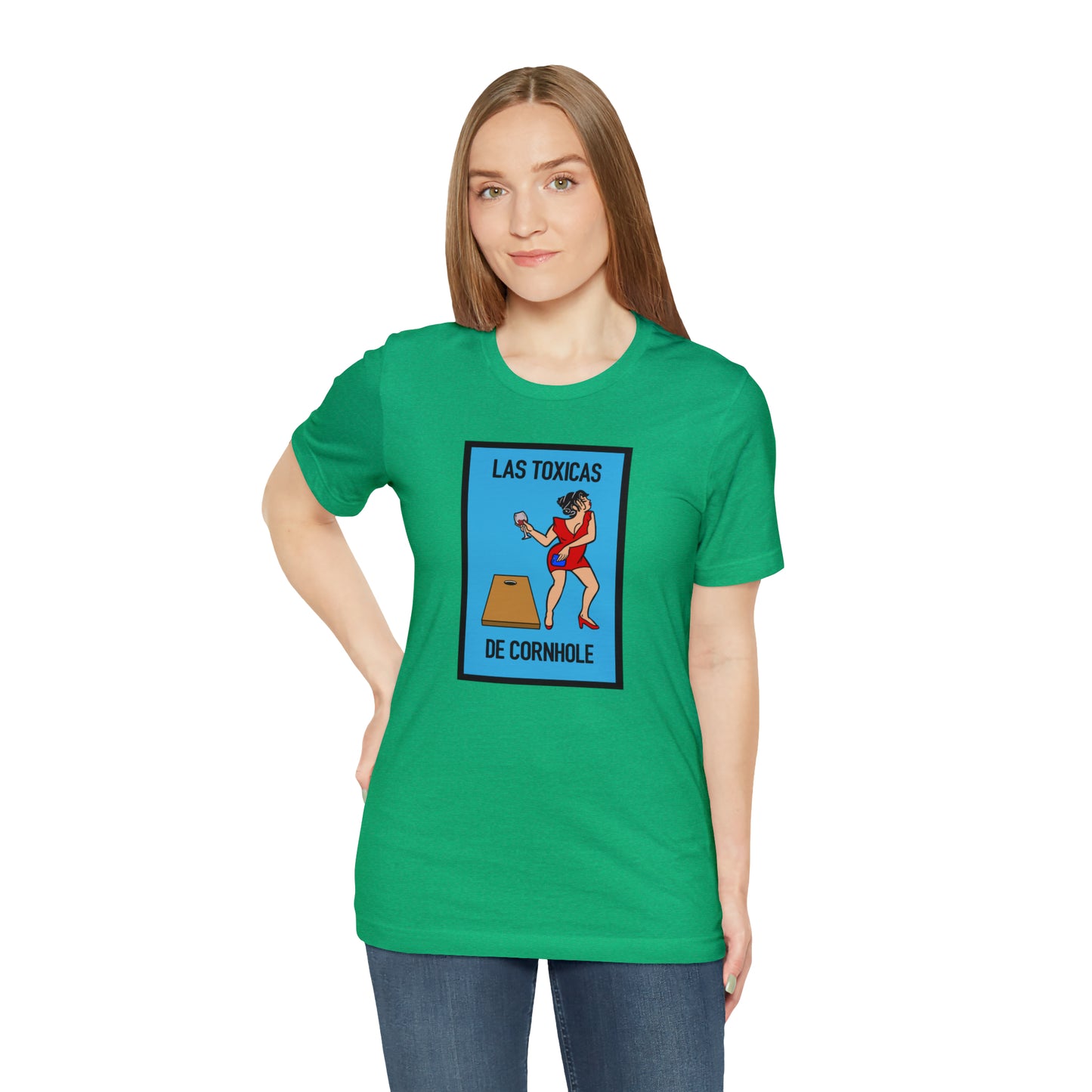Las Toxicas De Cornhole Short Sleeve Tee