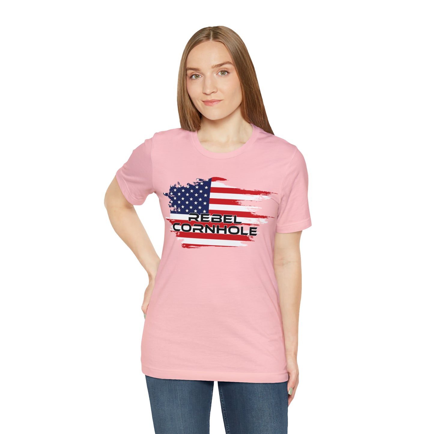 Rebel Cornhole USA Short Sleeve Tee