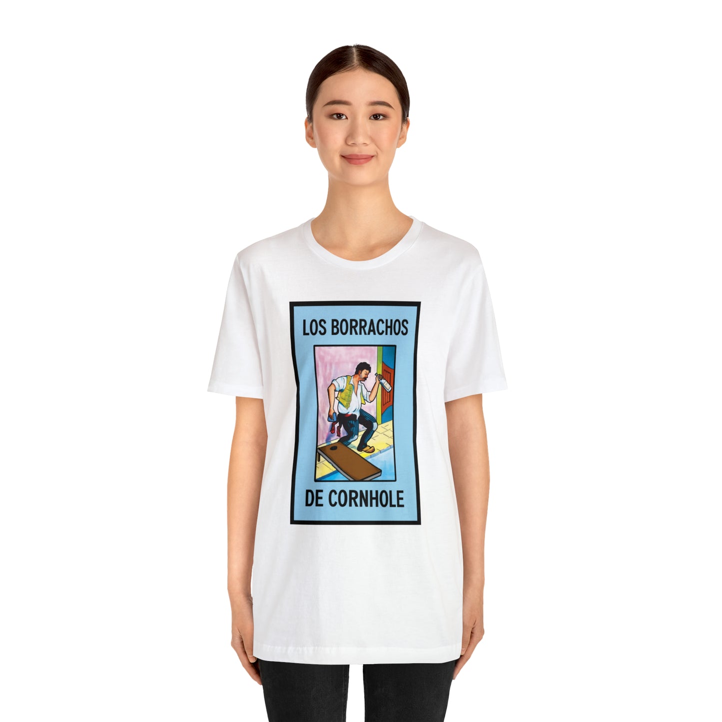 Los Borrachos De Cornhole Short Sleeve Tee