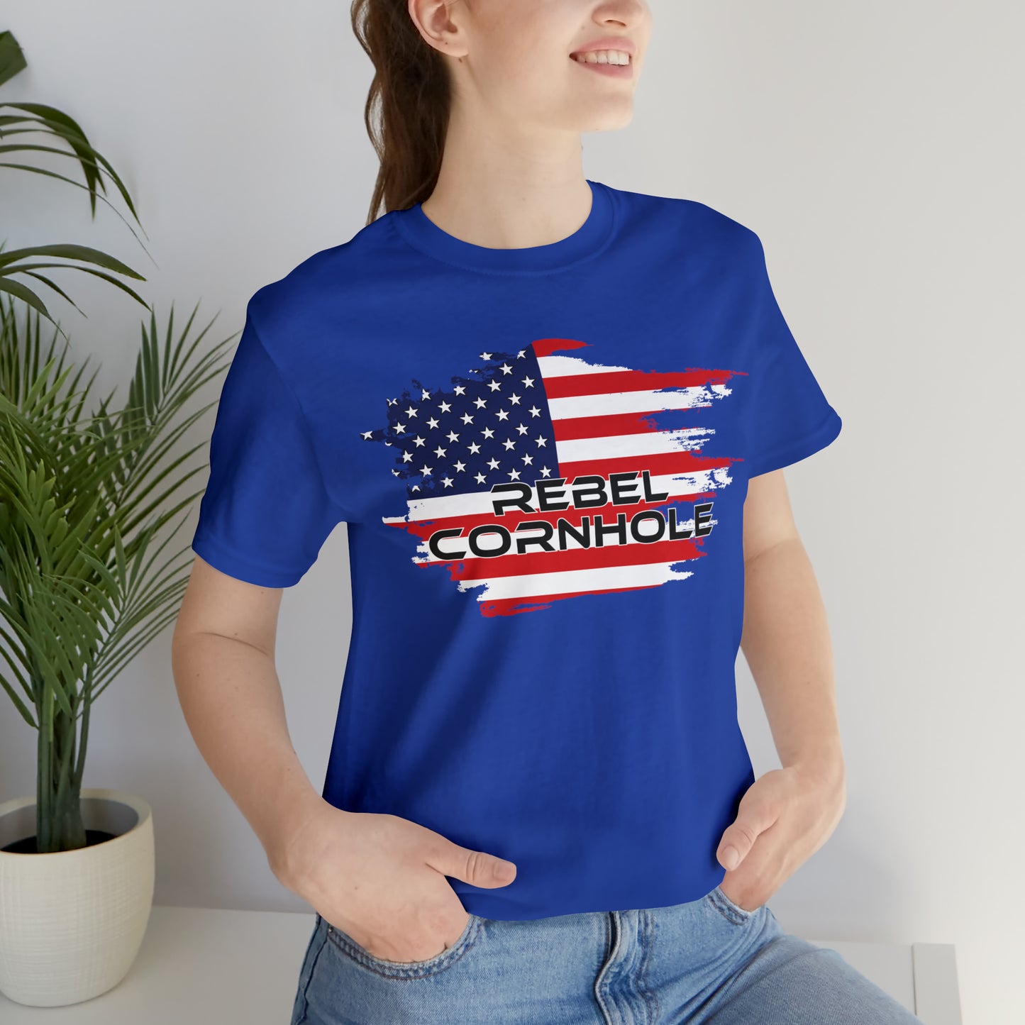 Rebel Cornhole USA Short Sleeve Tee