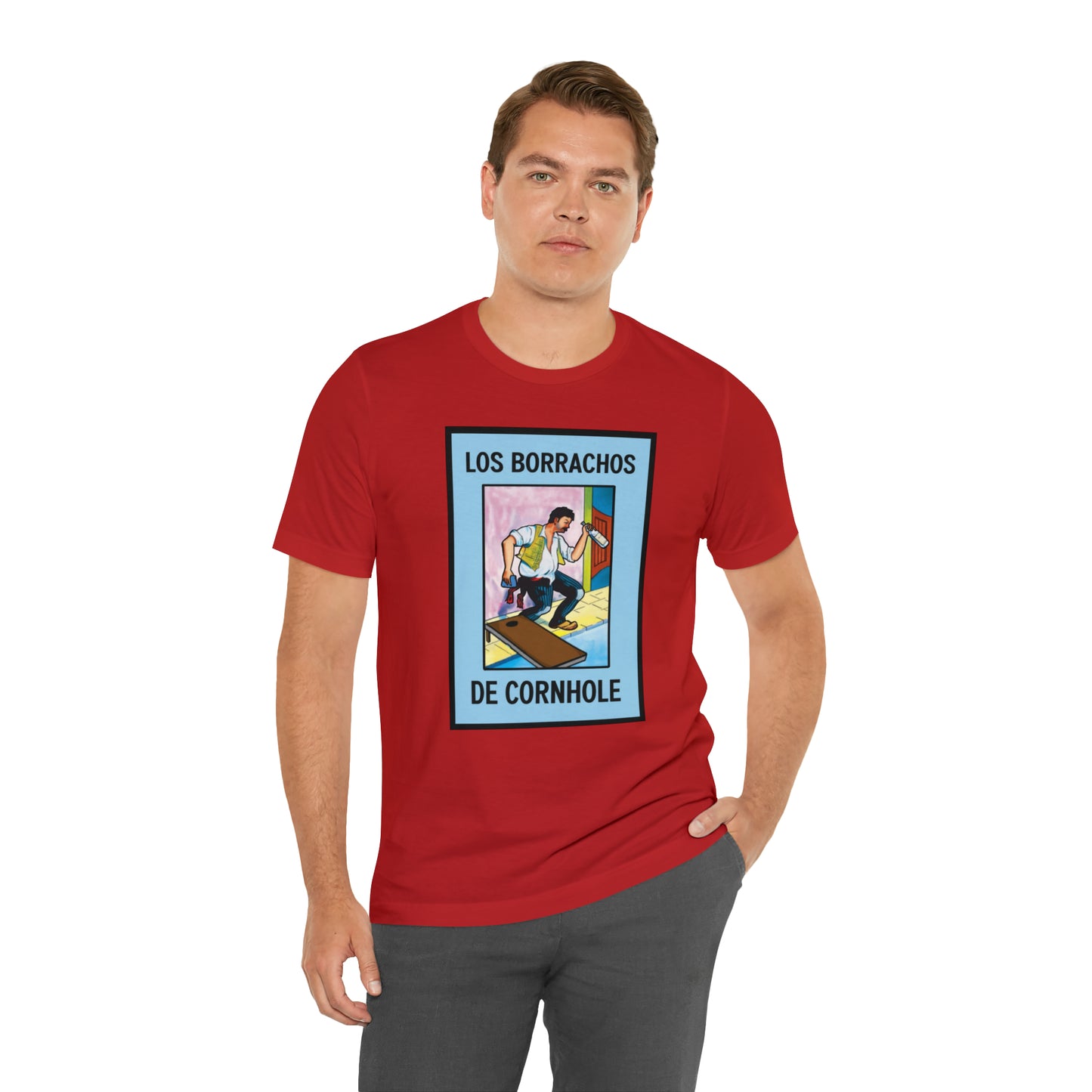 Los Borrachos De Cornhole Short Sleeve Tee