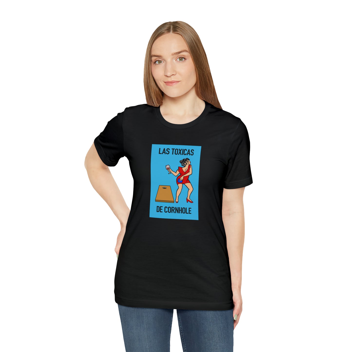 Las Toxicas De Cornhole Short Sleeve Tee