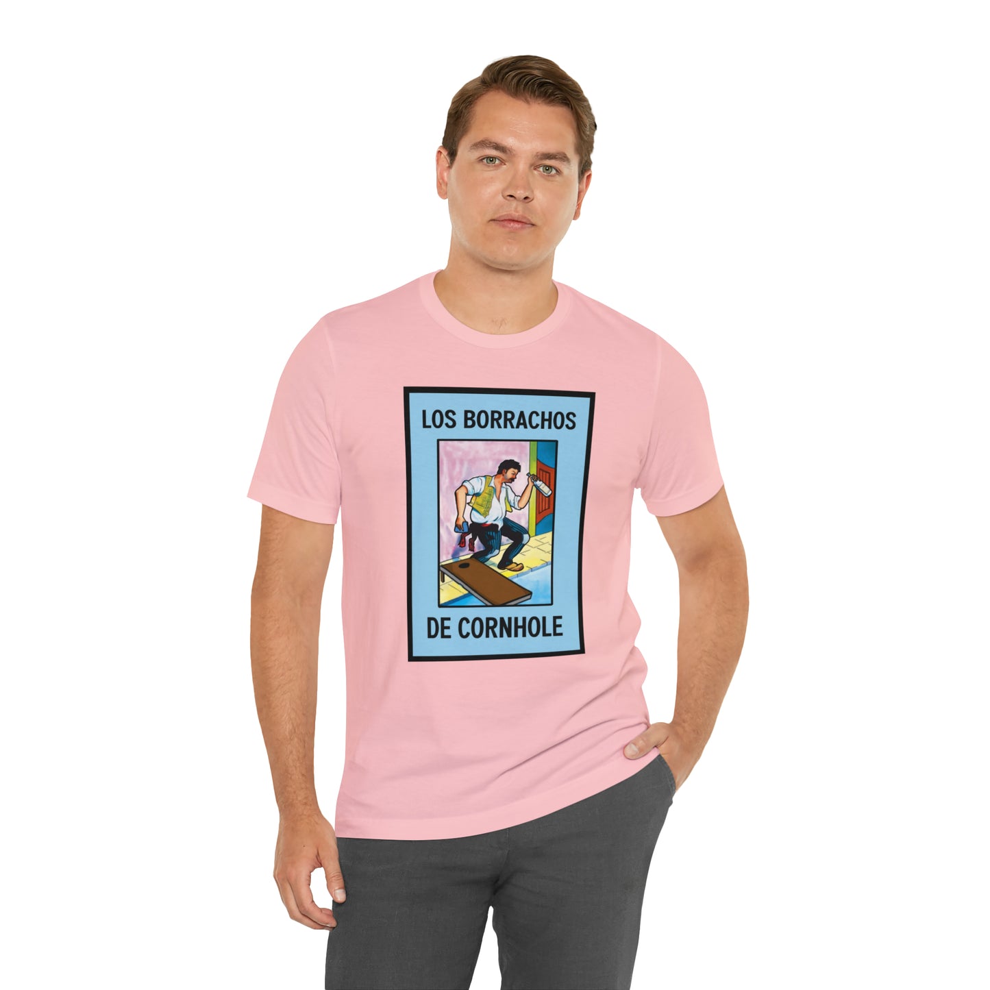 Los Borrachos De Cornhole Short Sleeve Tee