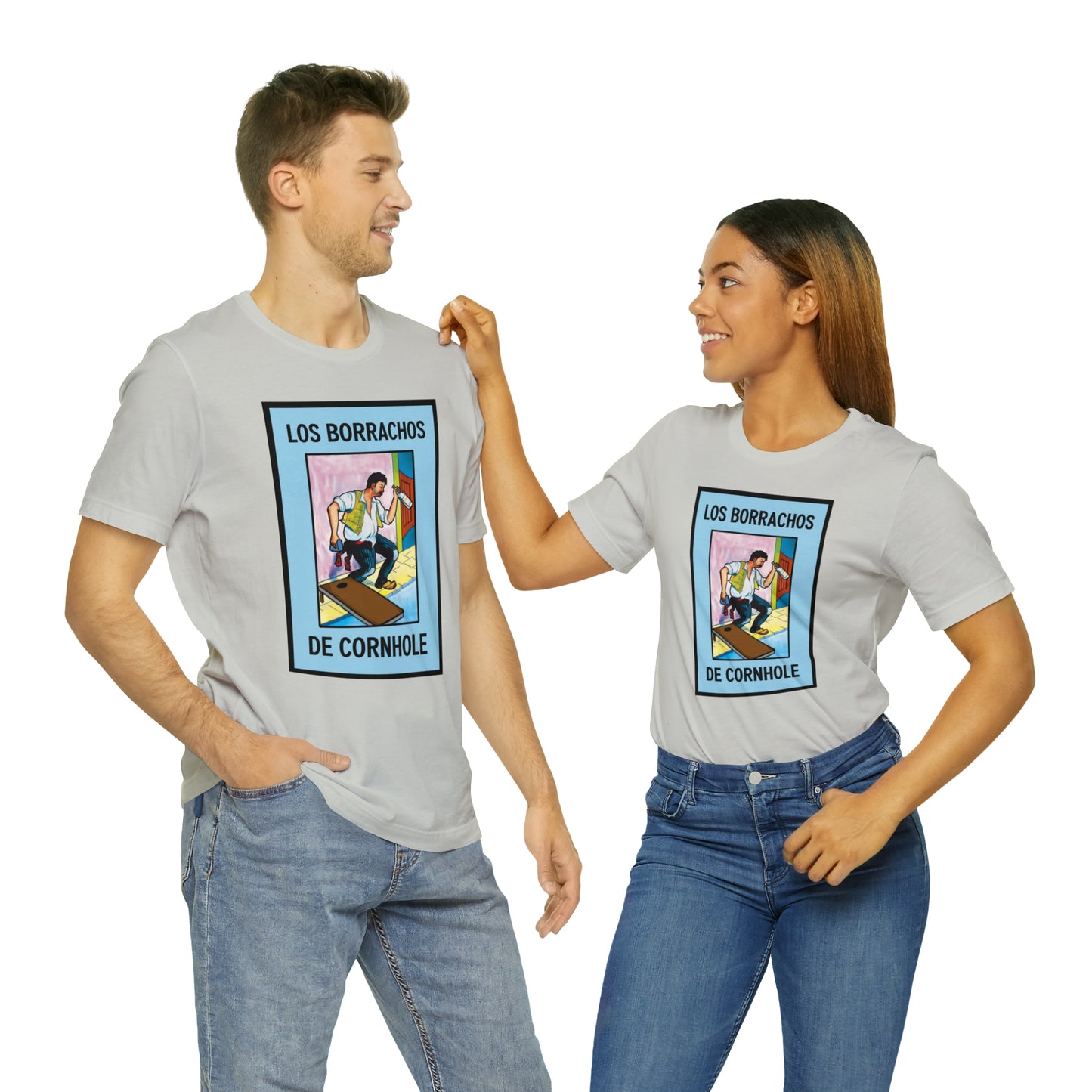 Los Borrachos De Cornhole Short Sleeve Tee