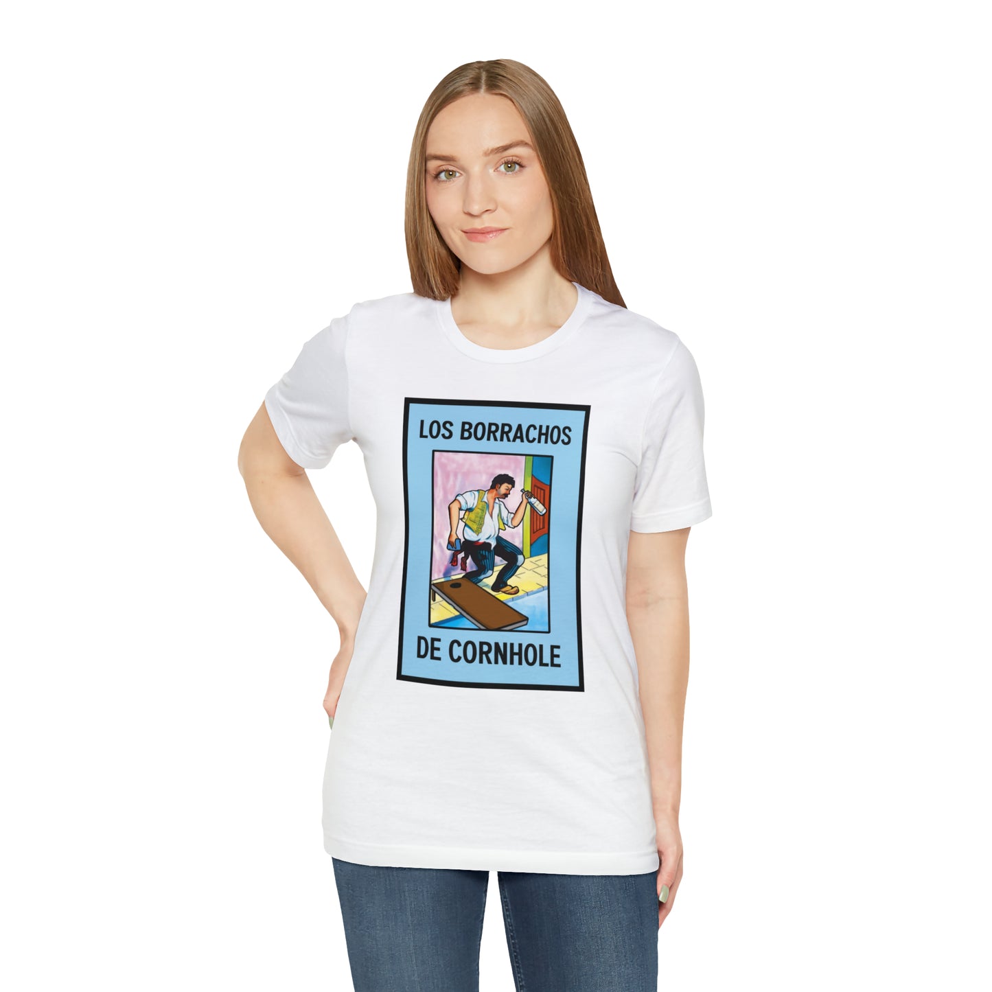 Los Borrachos De Cornhole Short Sleeve Tee