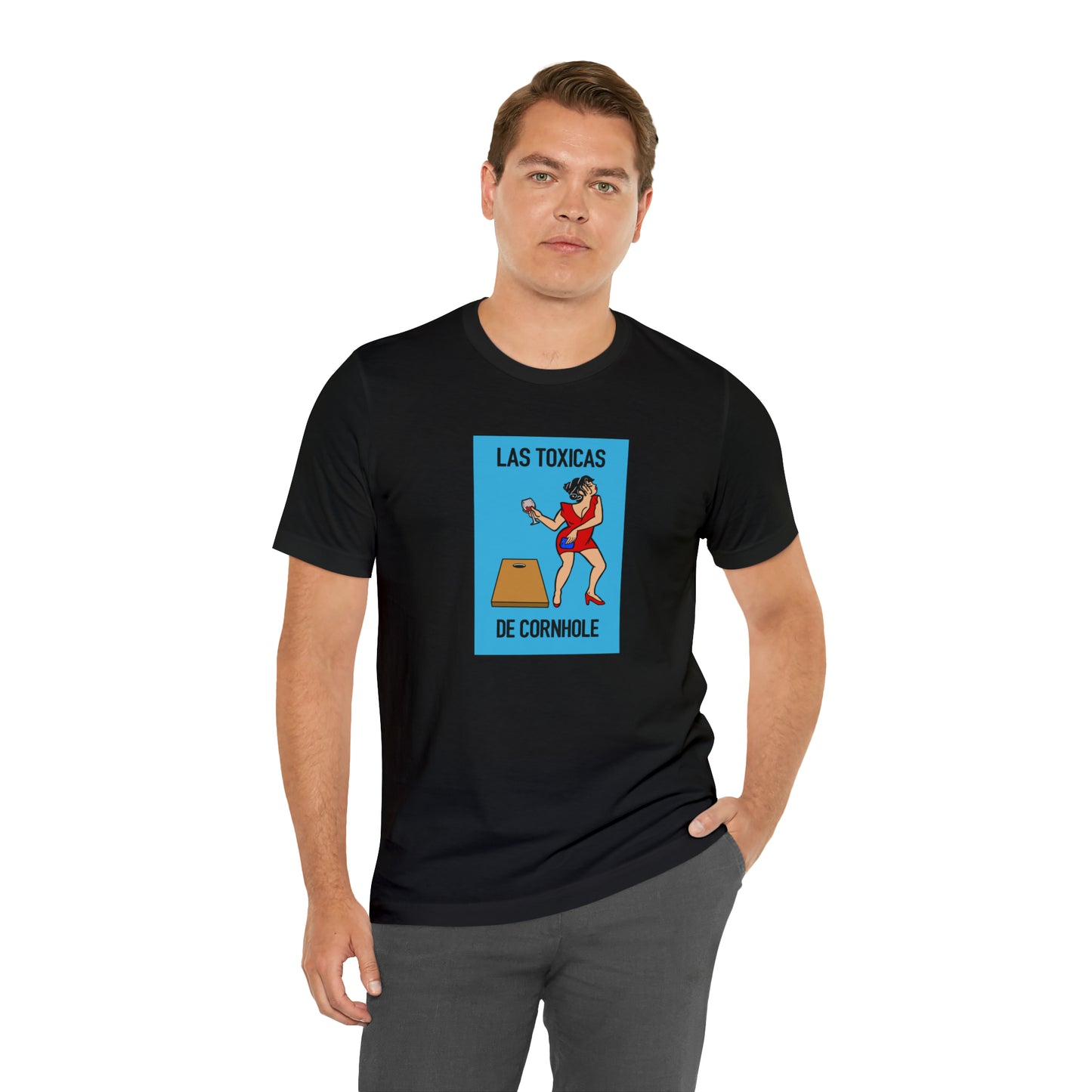 Las Toxicas De Cornhole Short Sleeve Tee