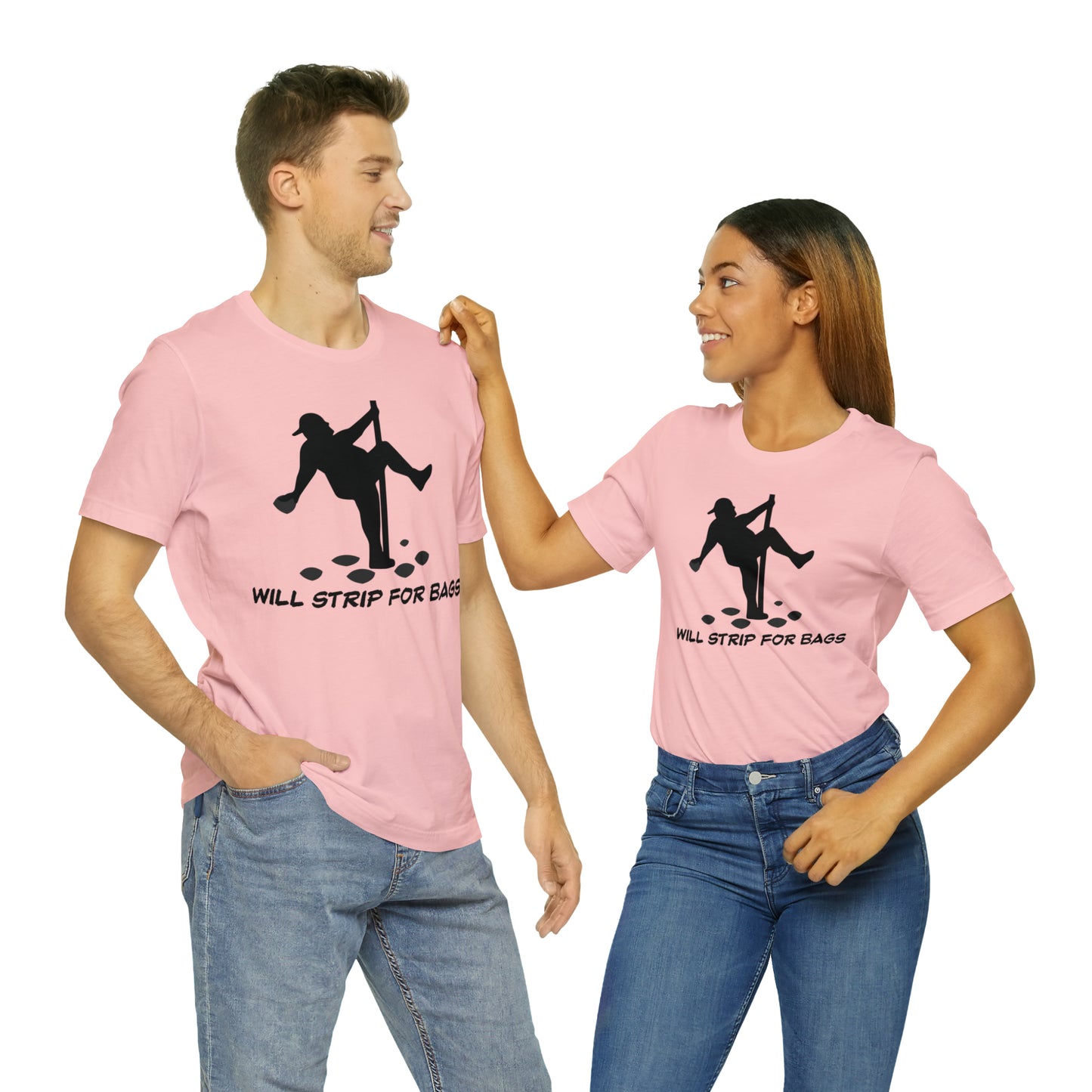 Will Strip for Bags Short Sleeve Tee