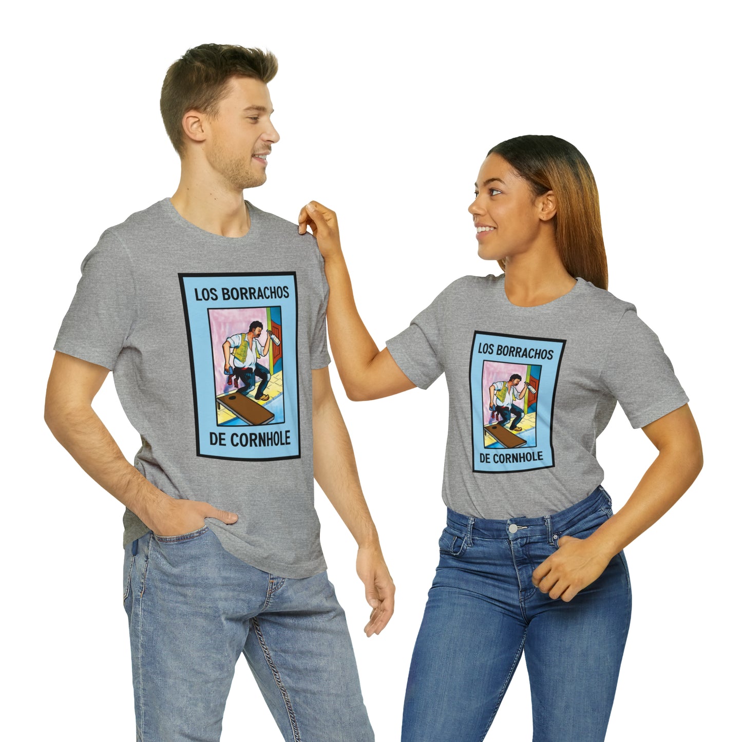 Los Borrachos De Cornhole Short Sleeve Tee