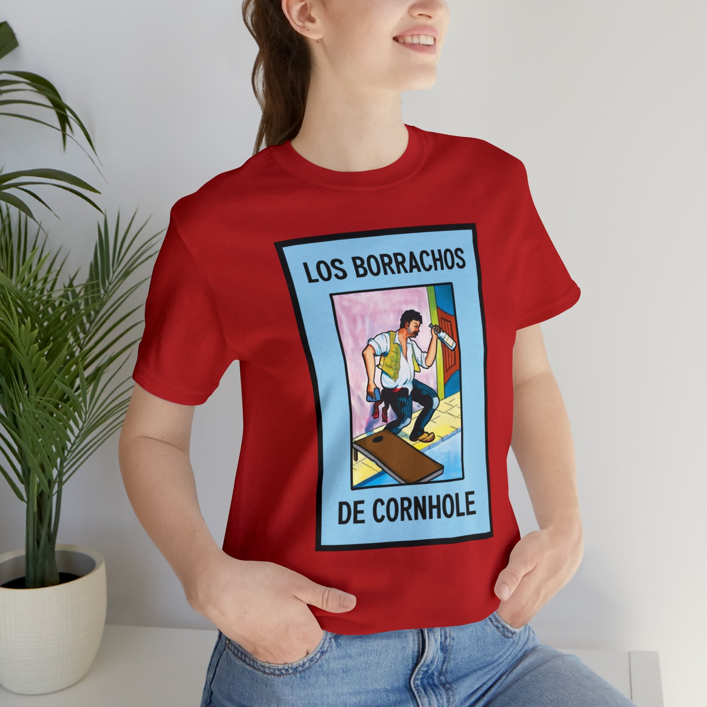 Los Borrachos De Cornhole Short Sleeve Tee