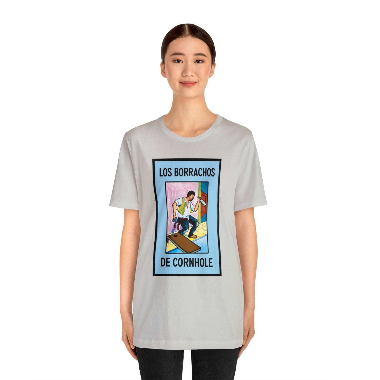 Los Borrachos De Cornhole Short Sleeve Tee
