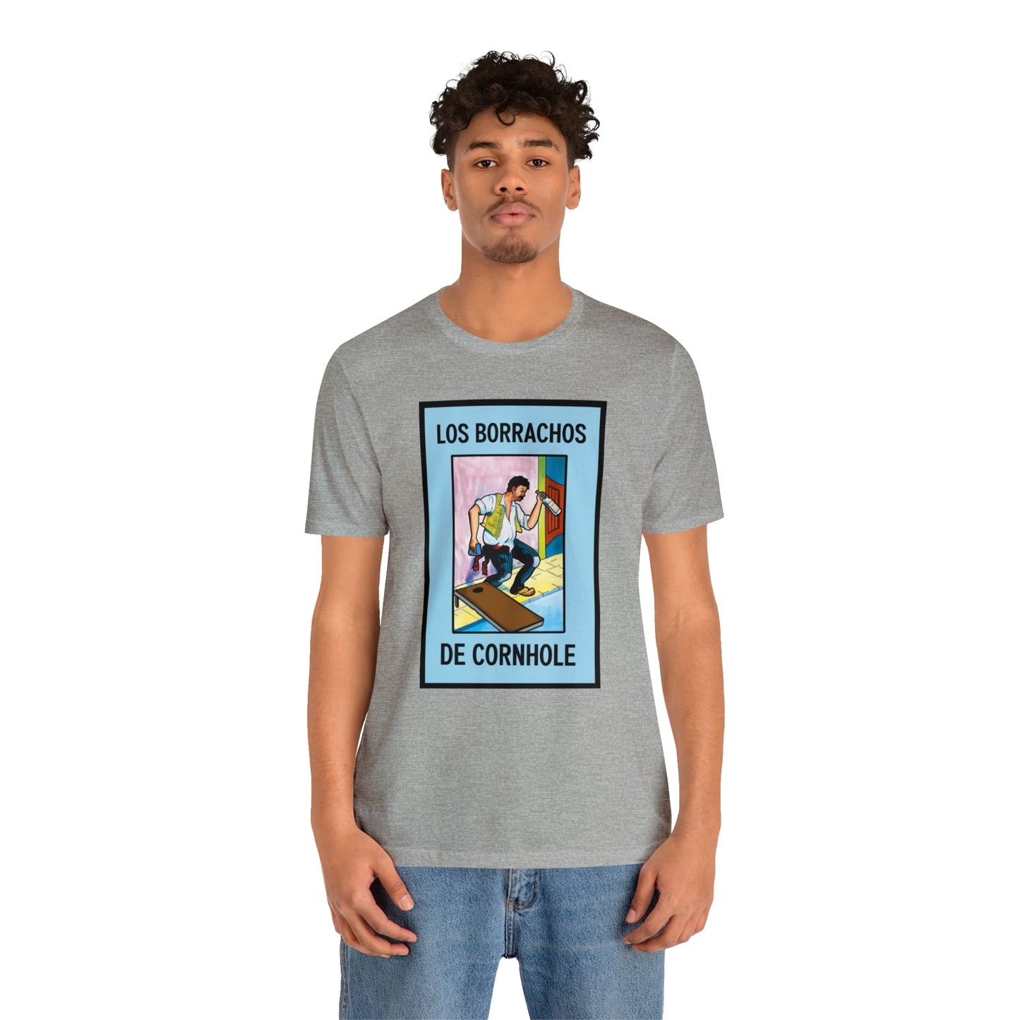 Los Borrachos De Cornhole Short Sleeve Tee