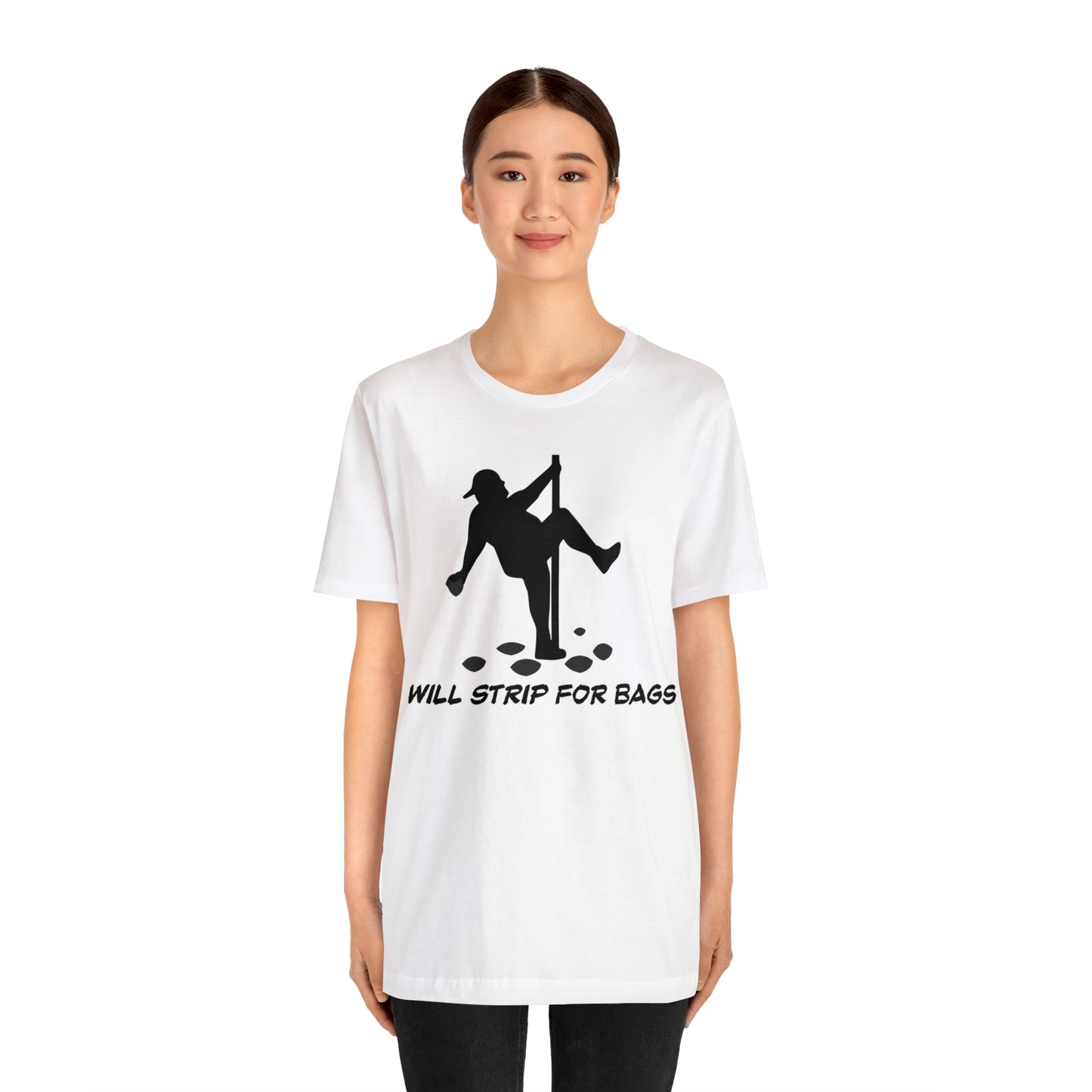 Will Strip for Bags Short Sleeve Tee