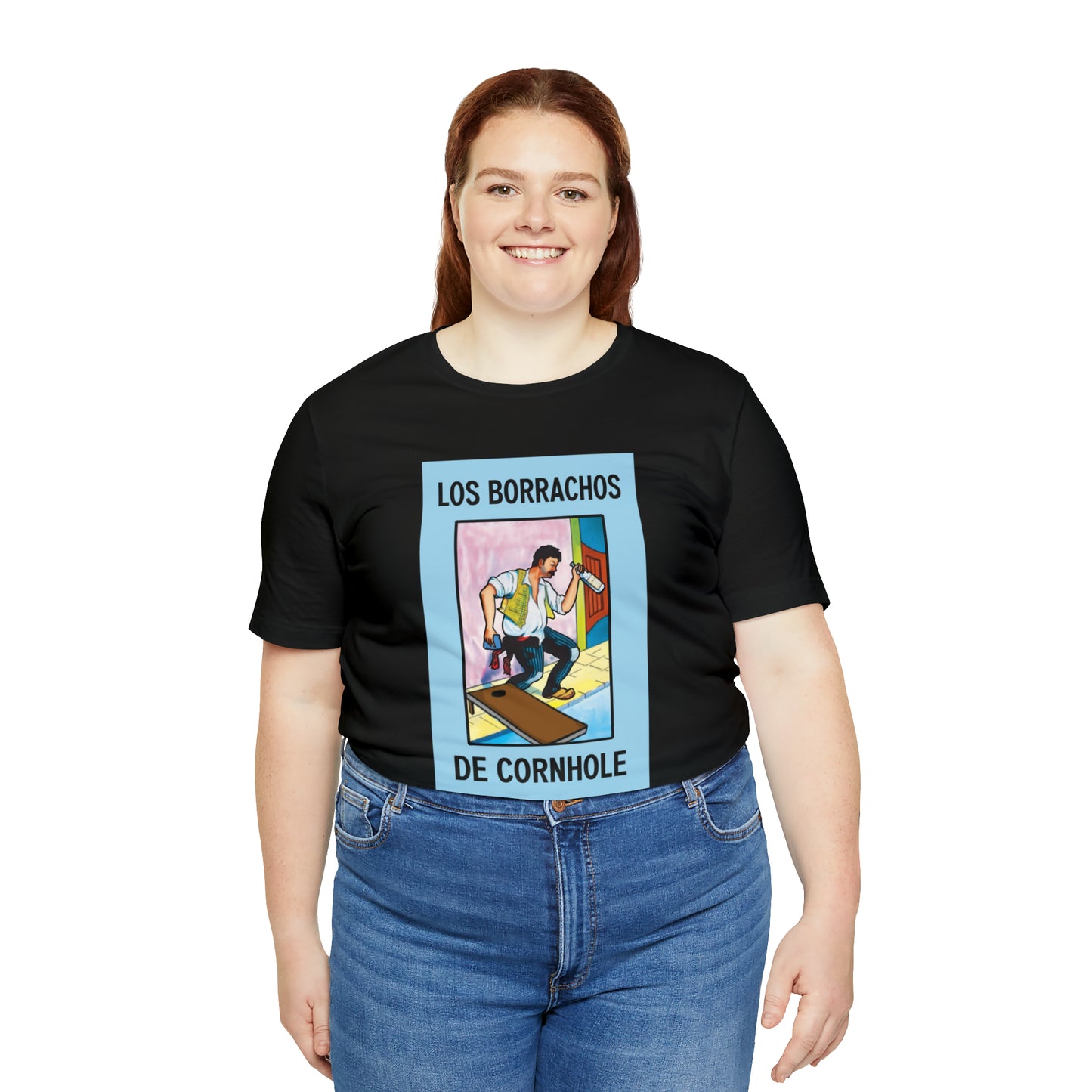 Los Borrachos De Cornhole Short Sleeve Tee