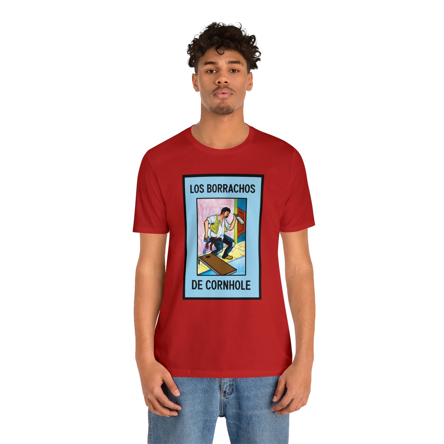 Los Borrachos De Cornhole Short Sleeve Tee