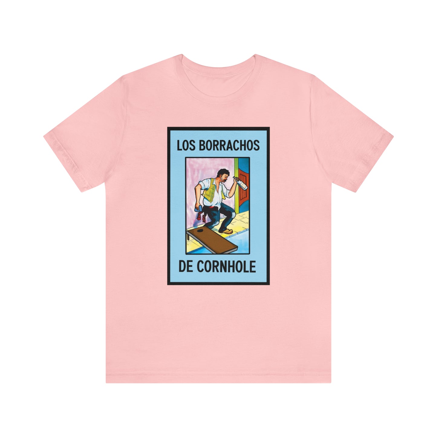 Los Borrachos De Cornhole Short Sleeve Tee