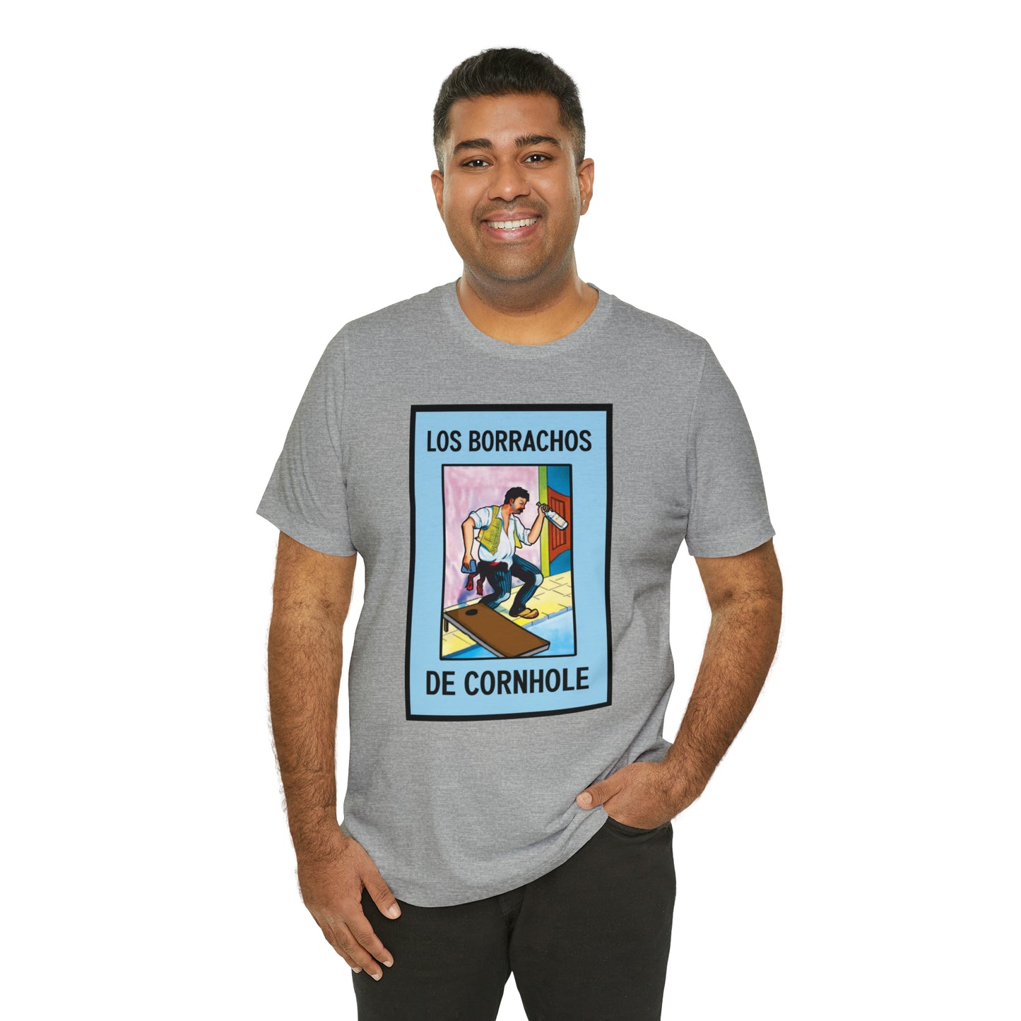 Los Borrachos De Cornhole Short Sleeve Tee