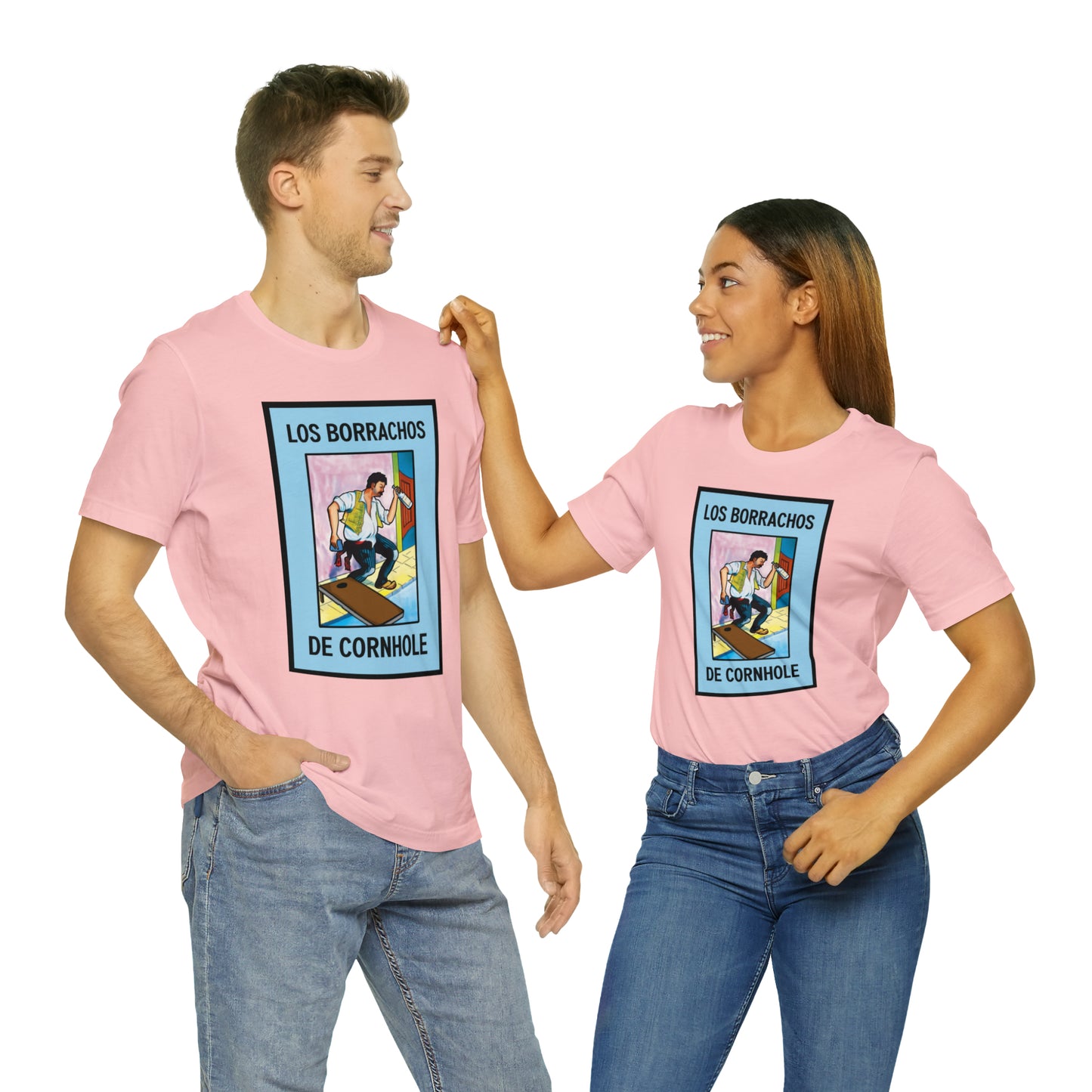 Los Borrachos De Cornhole Short Sleeve Tee