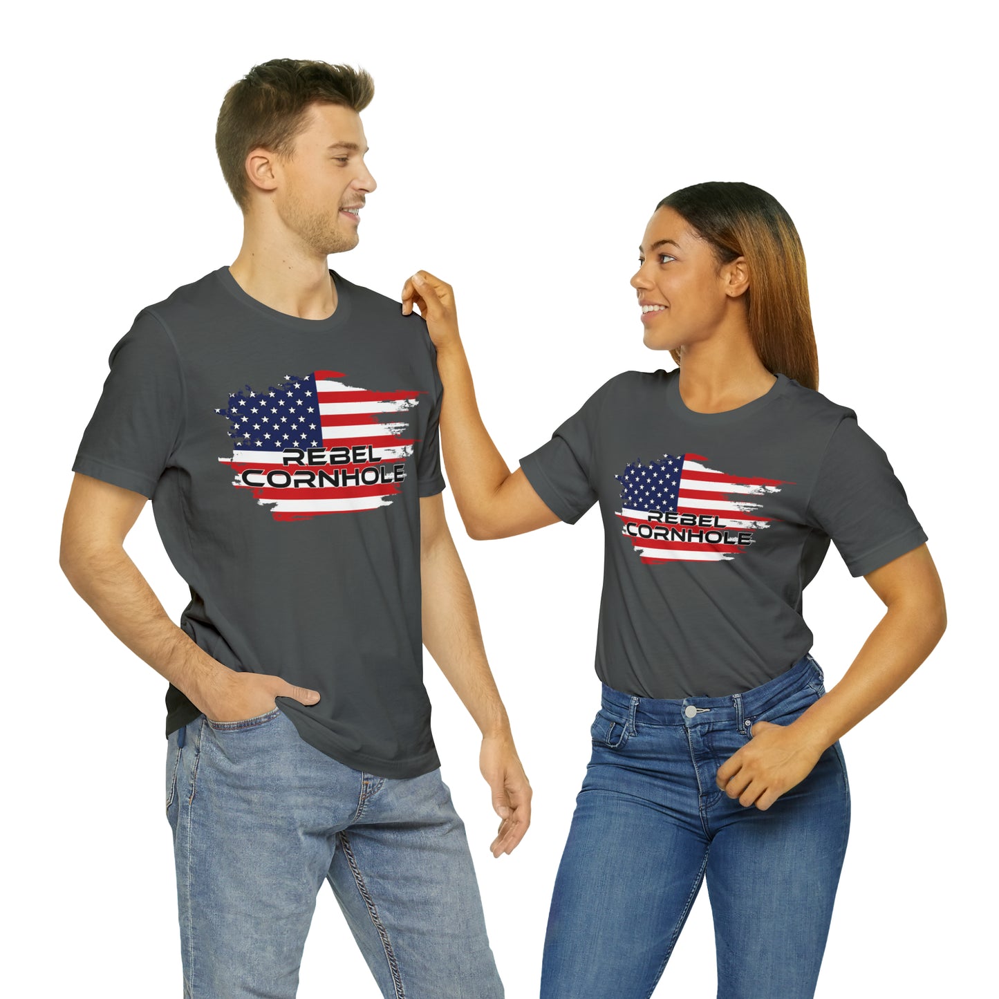 Rebel Cornhole USA Short Sleeve Tee