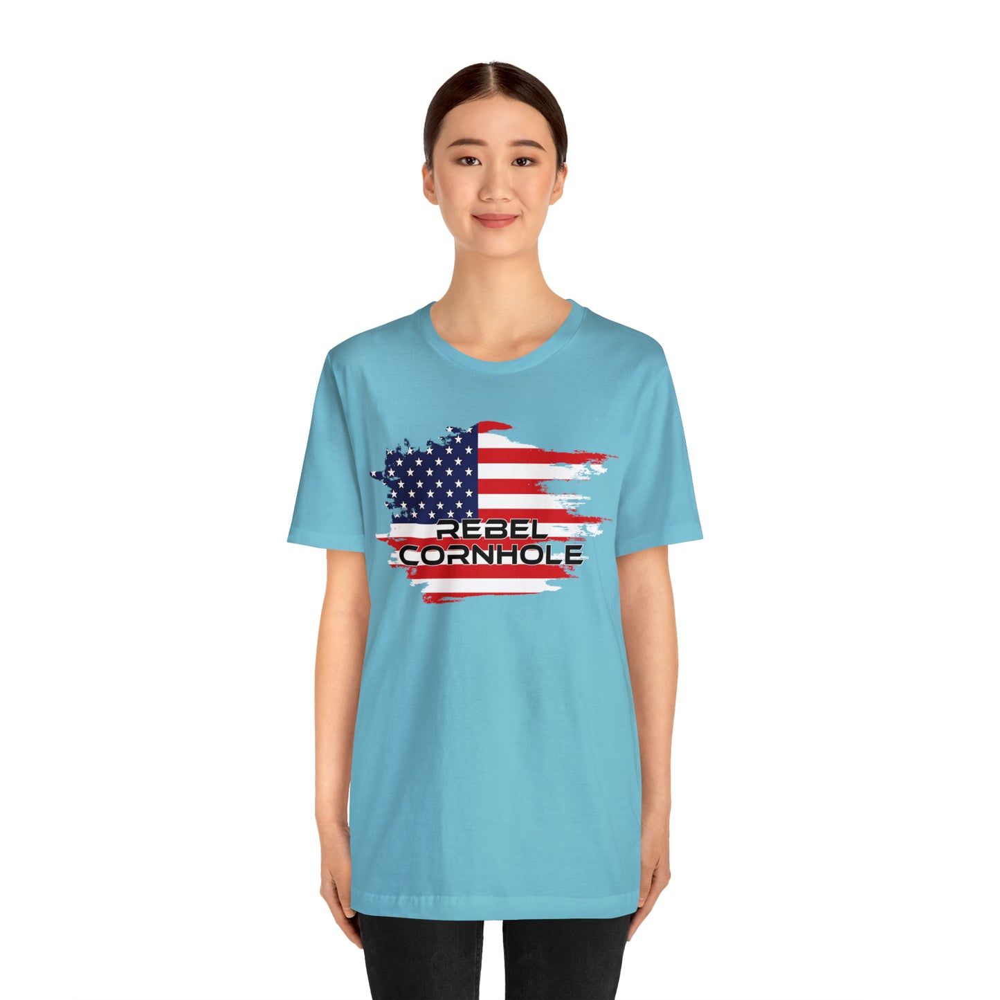 Rebel Cornhole USA Short Sleeve Tee
