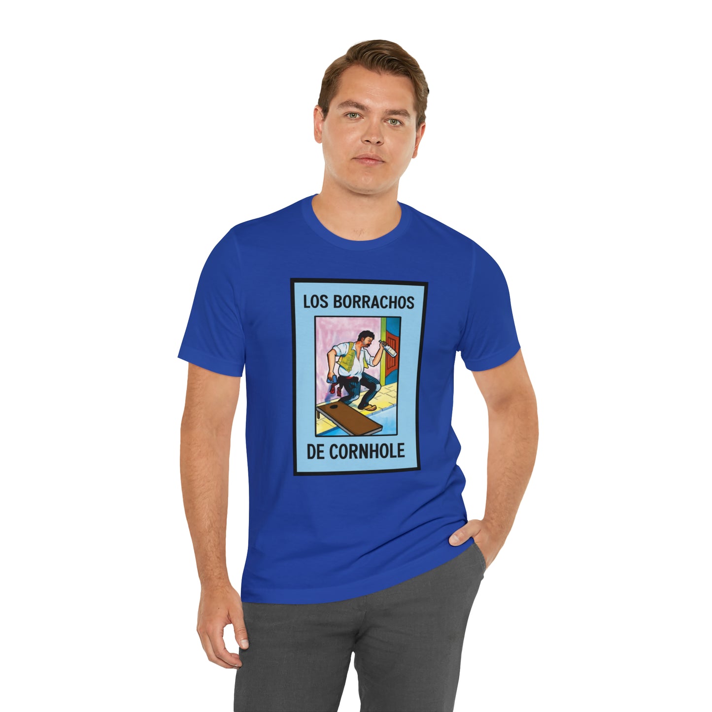 Los Borrachos De Cornhole Short Sleeve Tee