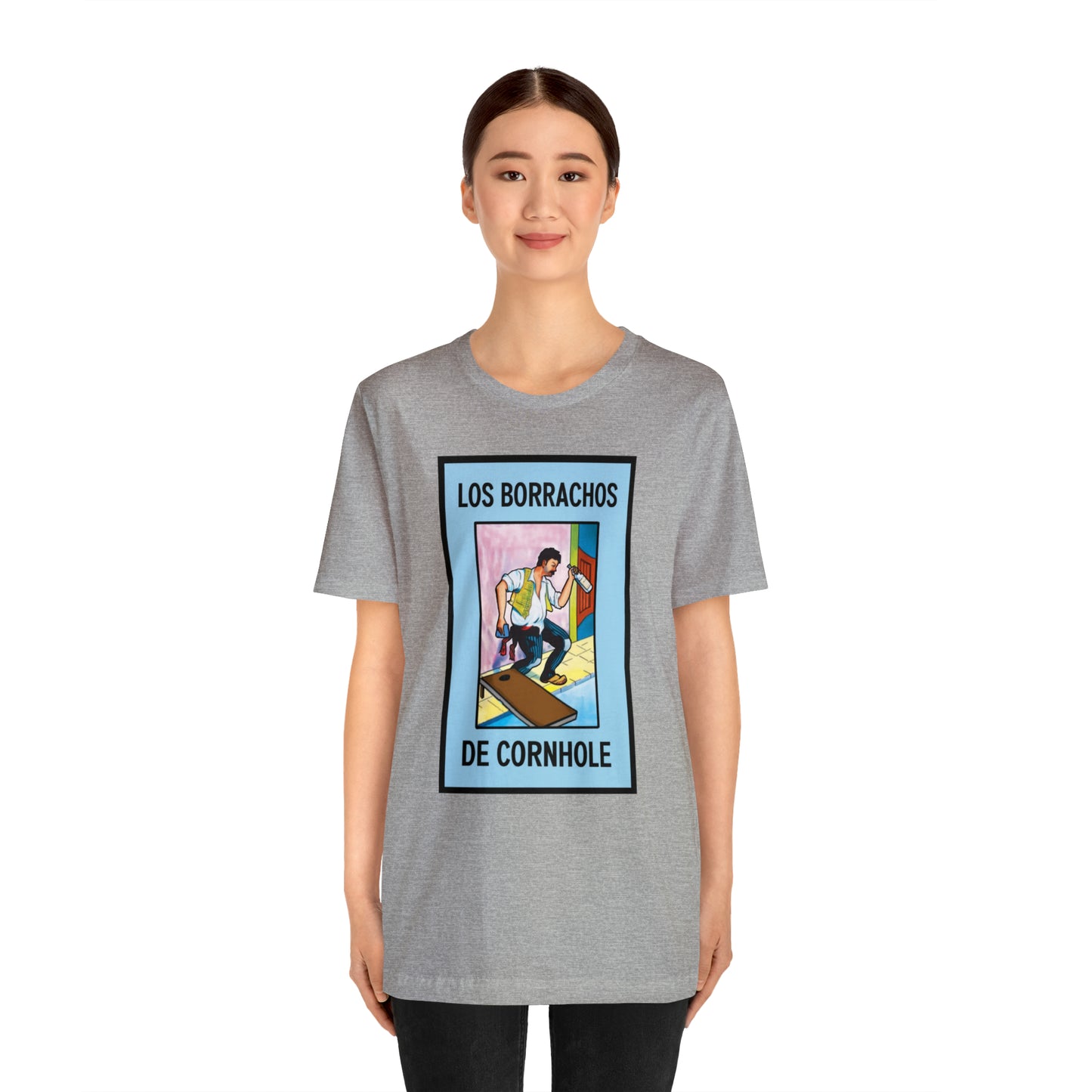 Los Borrachos De Cornhole Short Sleeve Tee