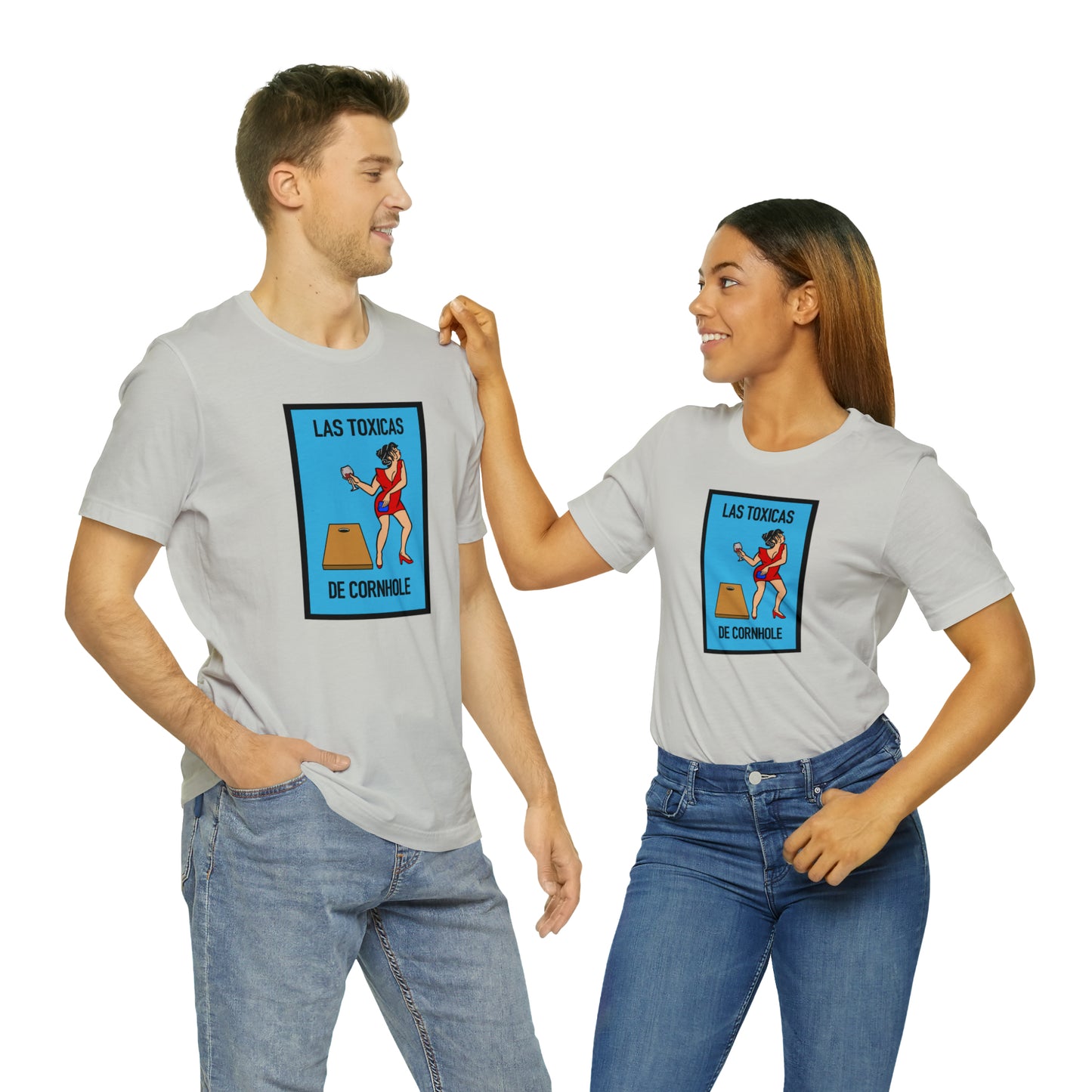 Las Toxicas De Cornhole Short Sleeve Tee