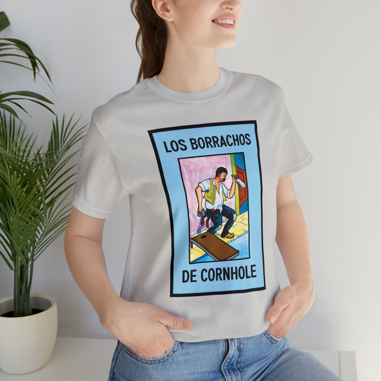 Los Borrachos De Cornhole Short Sleeve Tee