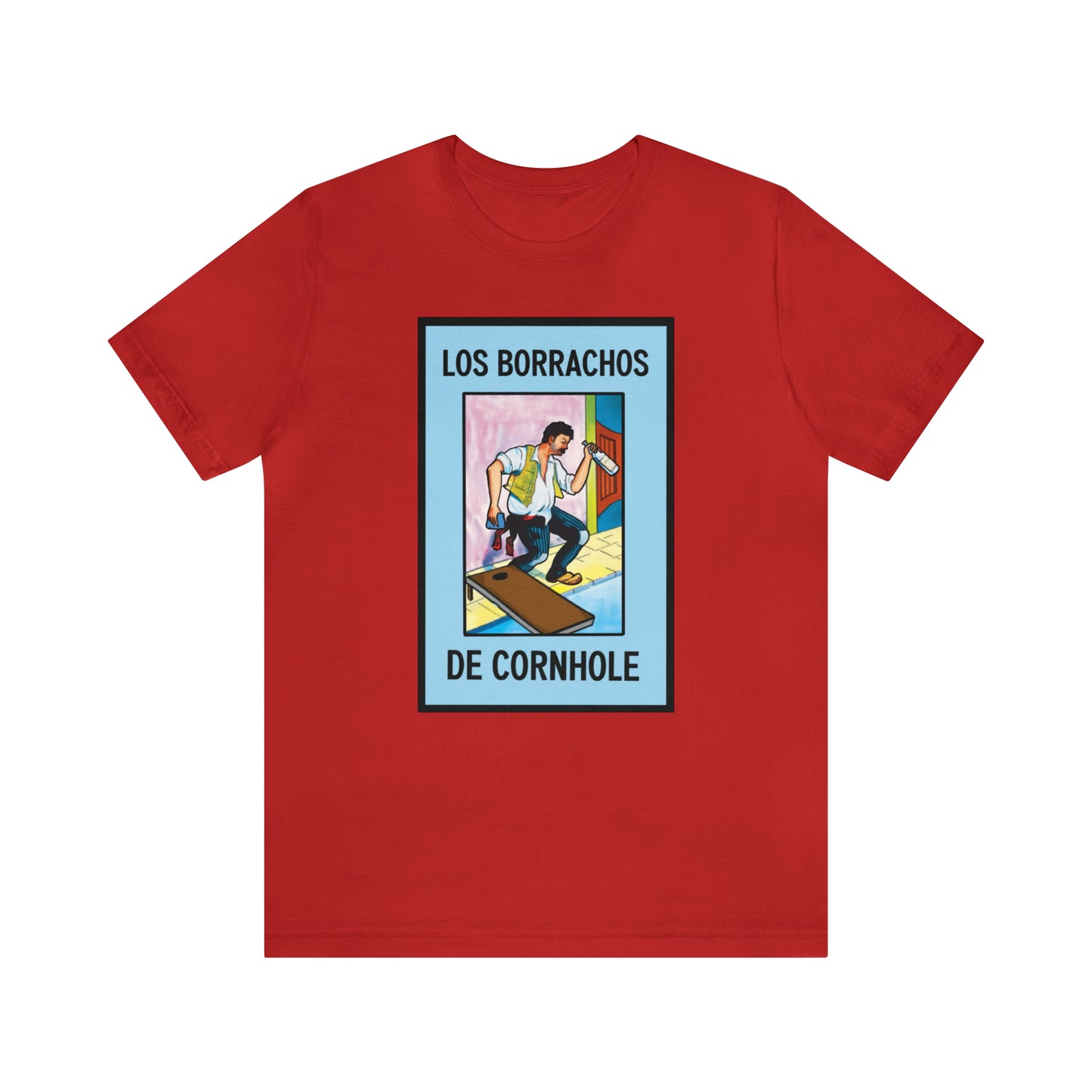 Los Borrachos De Cornhole Short Sleeve Tee