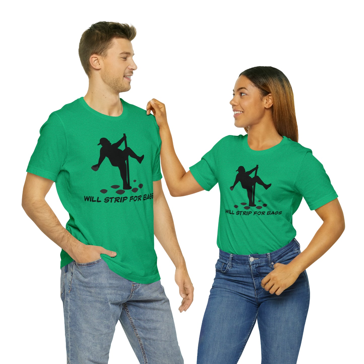 Will Strip for Bags Short Sleeve Tee