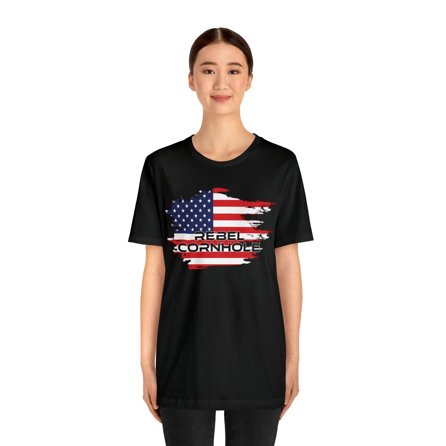 Rebel Cornhole USA Short Sleeve Tee