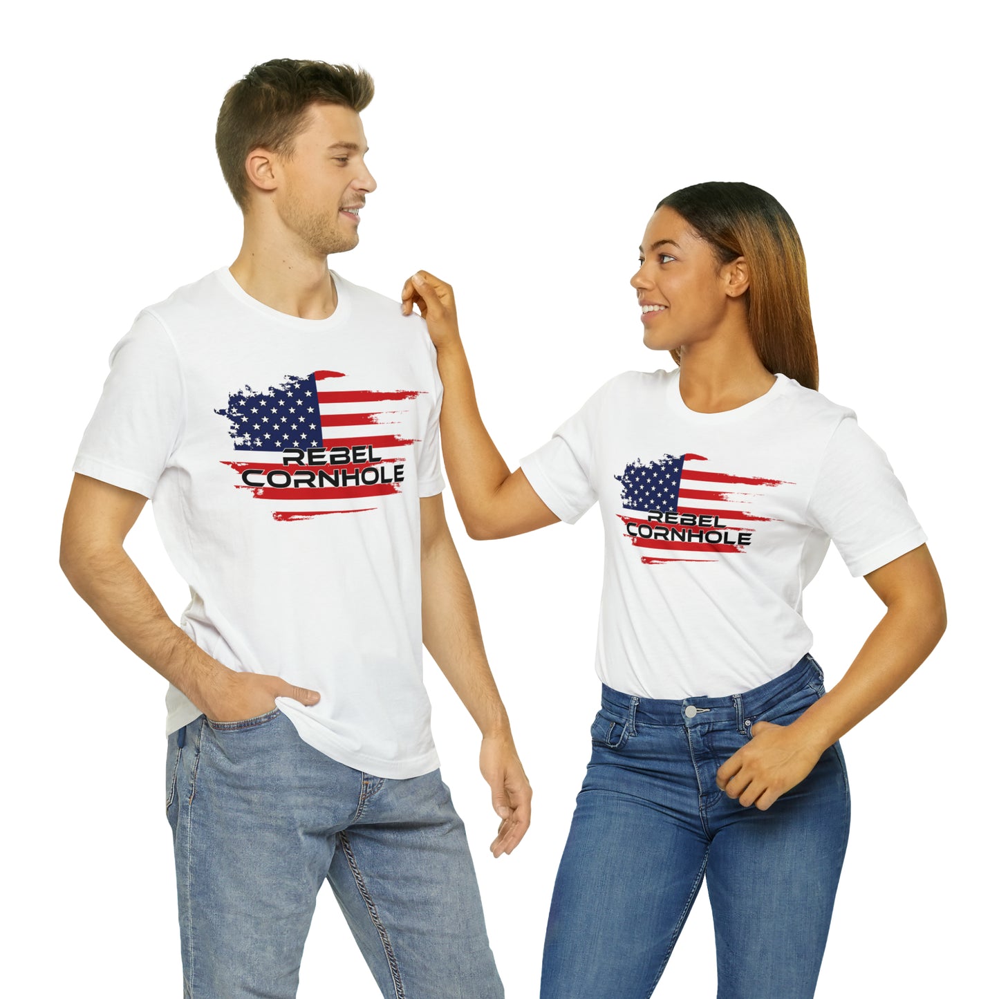 Rebel Cornhole USA Short Sleeve Tee
